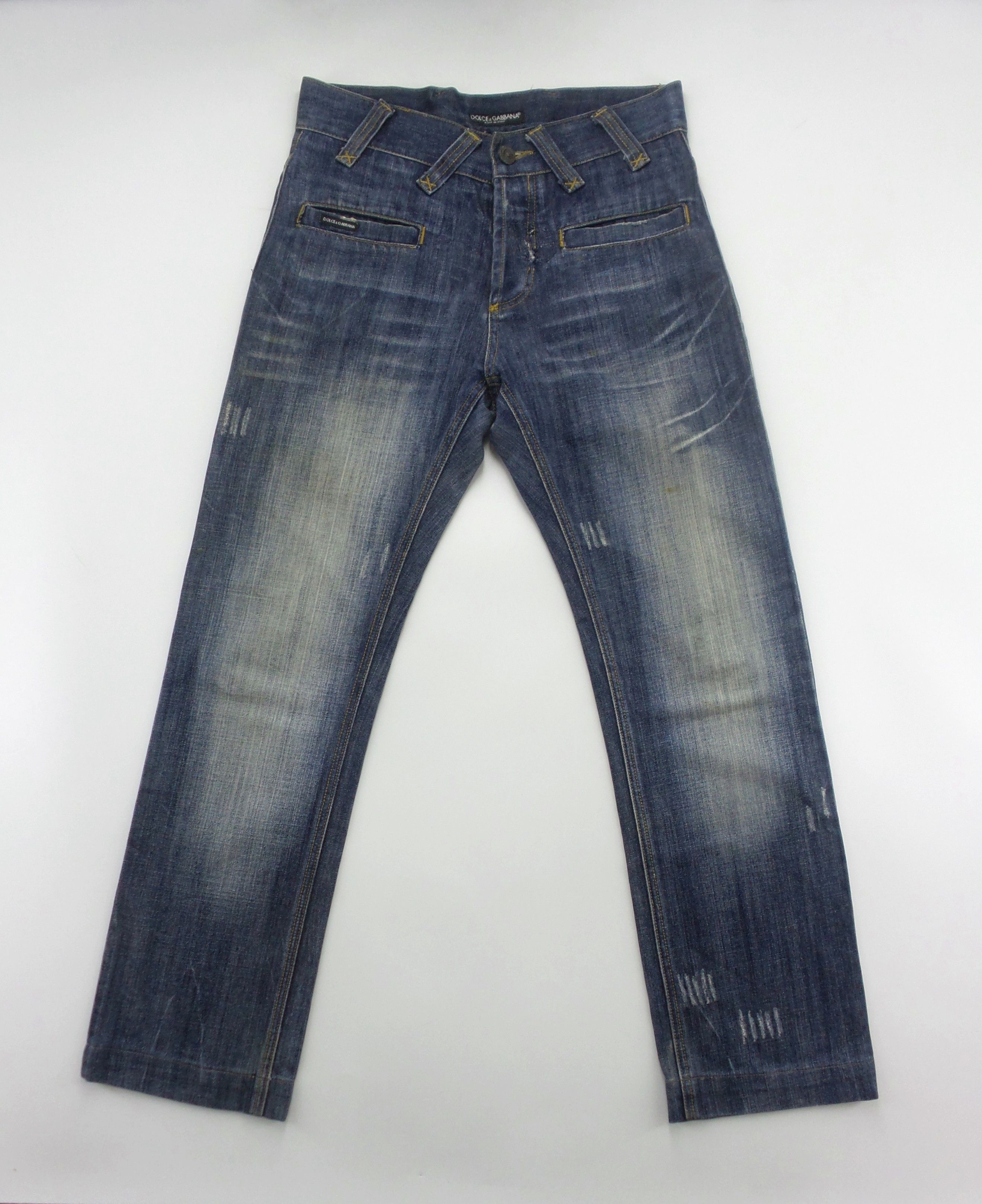 Dolce & Gabbana Dolce & Gabbana Button Fly Stonewashed Jeans W31xL40 Size US 31 - 1 Thumbnail
