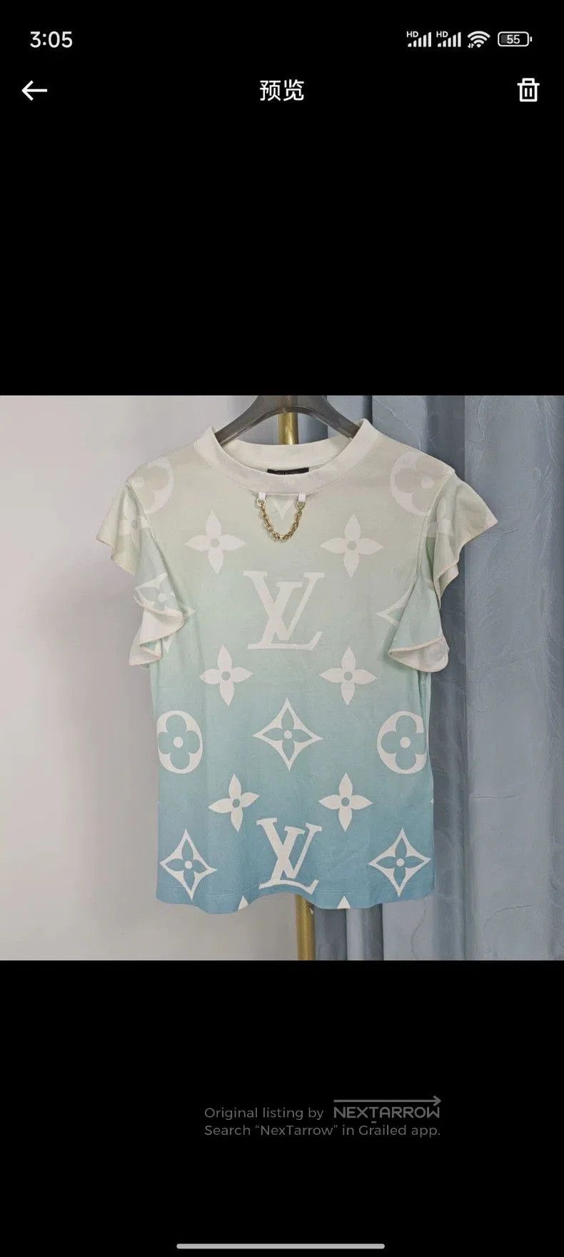 Louis Vuitton LV Monogram Gradient Chain Short Sleeve. Size US S / EU 44-46 / 1 - 1 Thumbnail
