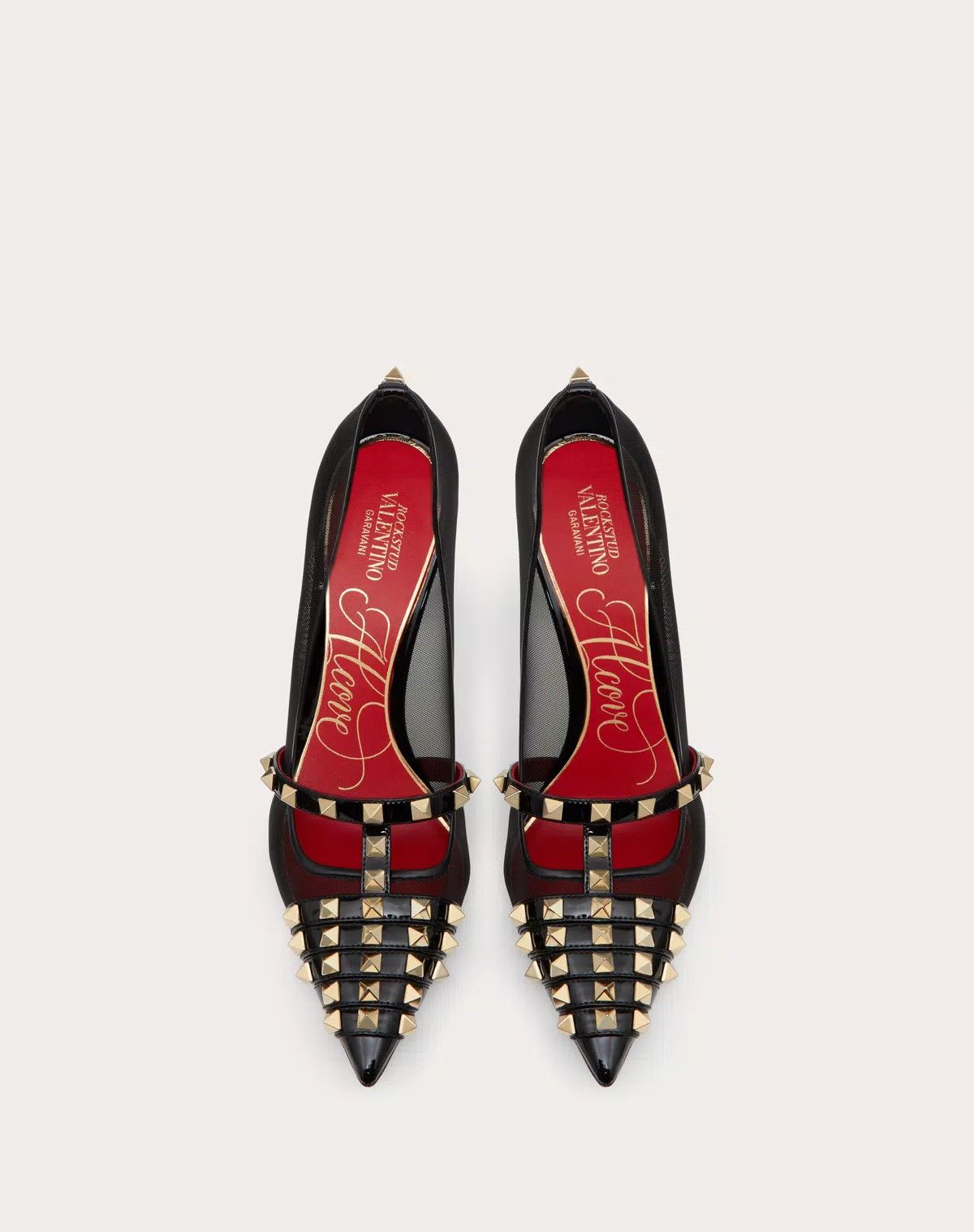 Valentino o1s1wg110625 Rockstud Patent Leather Pump 100 Mm in Black Size US 5 / IT 35 - 4 Thumbnail