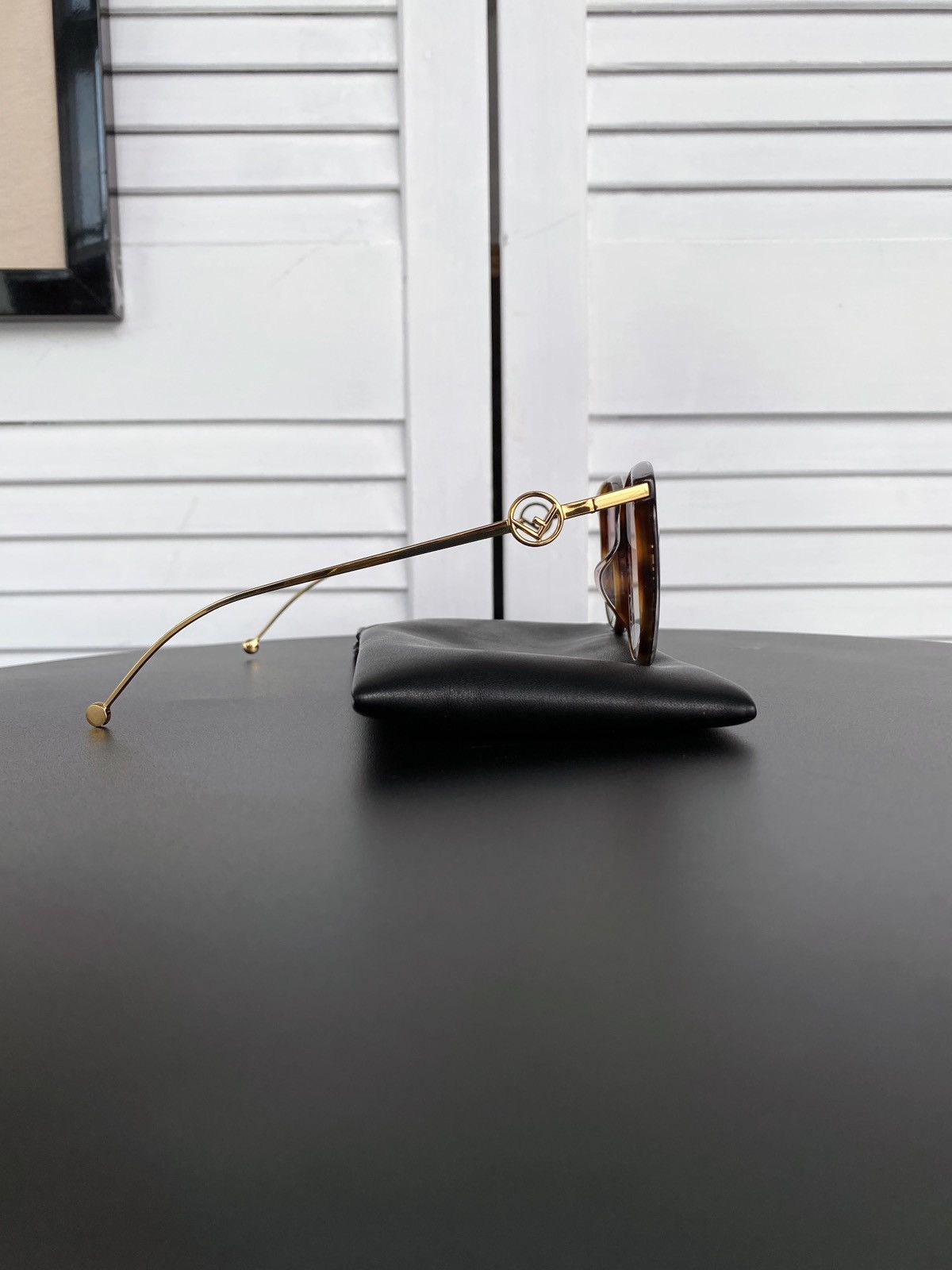 Fendi Fendi Eyeglasses Dark Havana FF0425/F086 140 Optical Glasses Size ONE SIZE - 10 Thumbnail