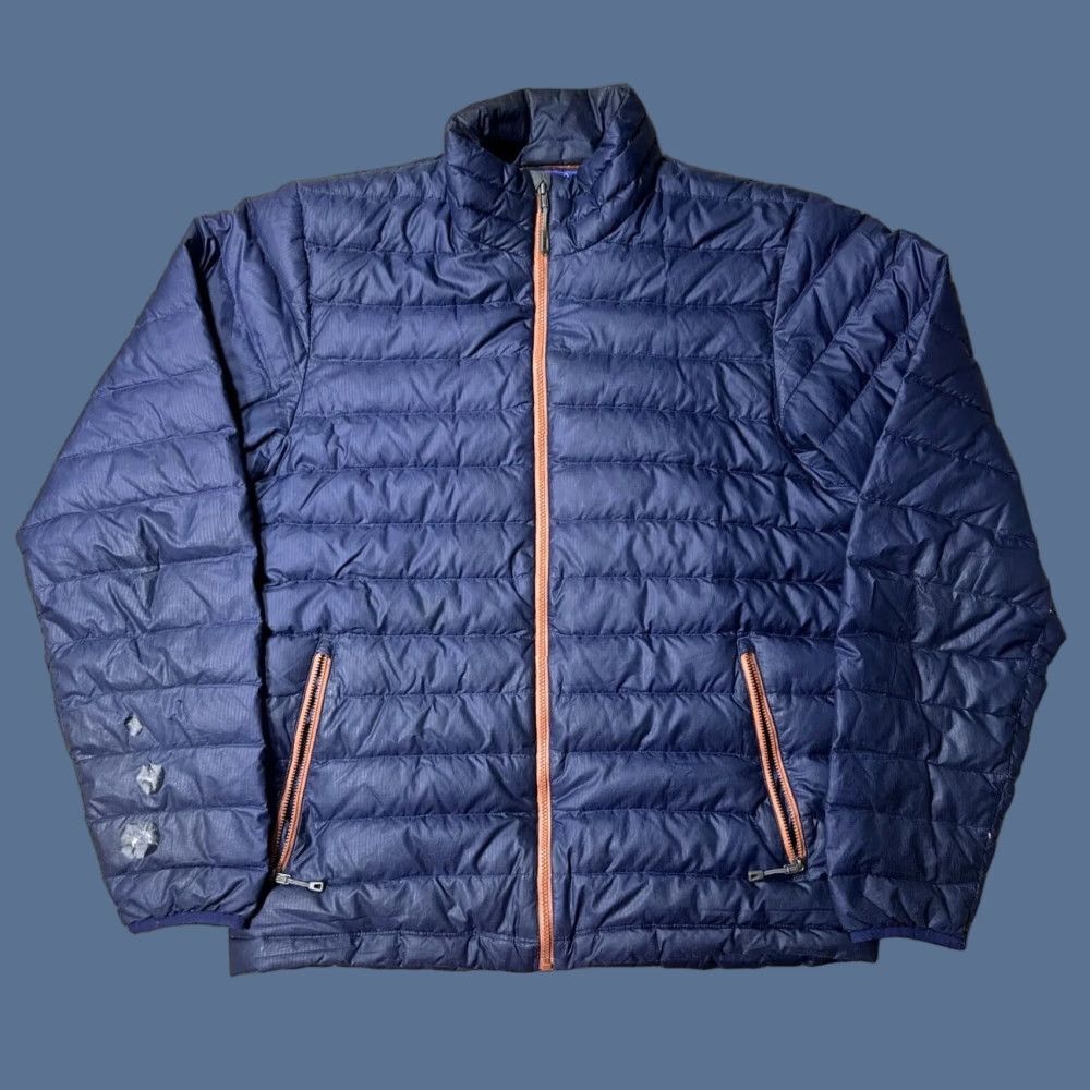 Patagonia Patagonia Women Navy Blue Down Puffer Jacket Full Zip M READ Size M / US 6-8 / IT 42-44 - 1 Thumbnail