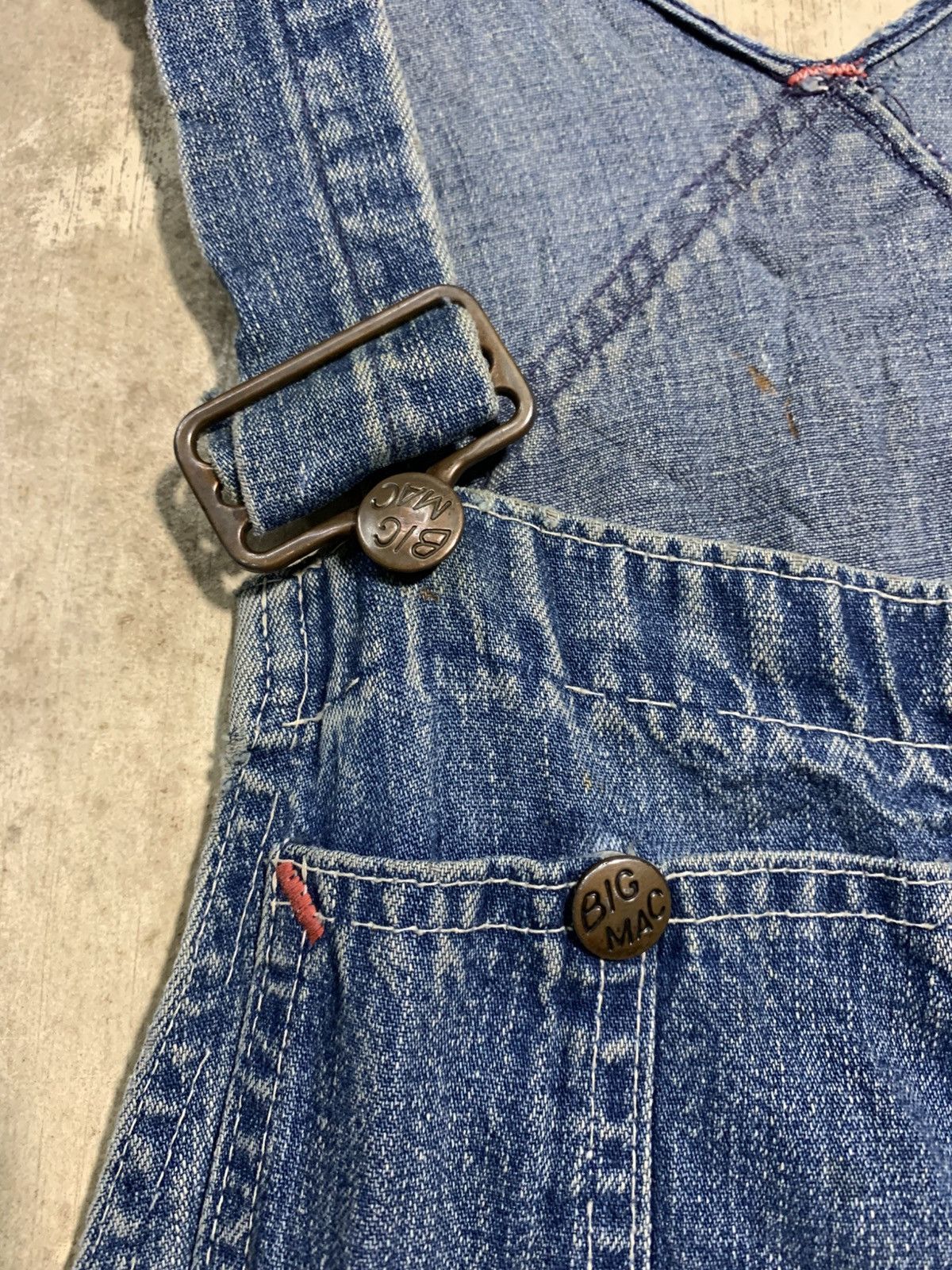 Big Mac 🔥VTG 70s BIG MAC DENIM OVERALL W32 Size US 32 / EU 48 - 9 Thumbnail