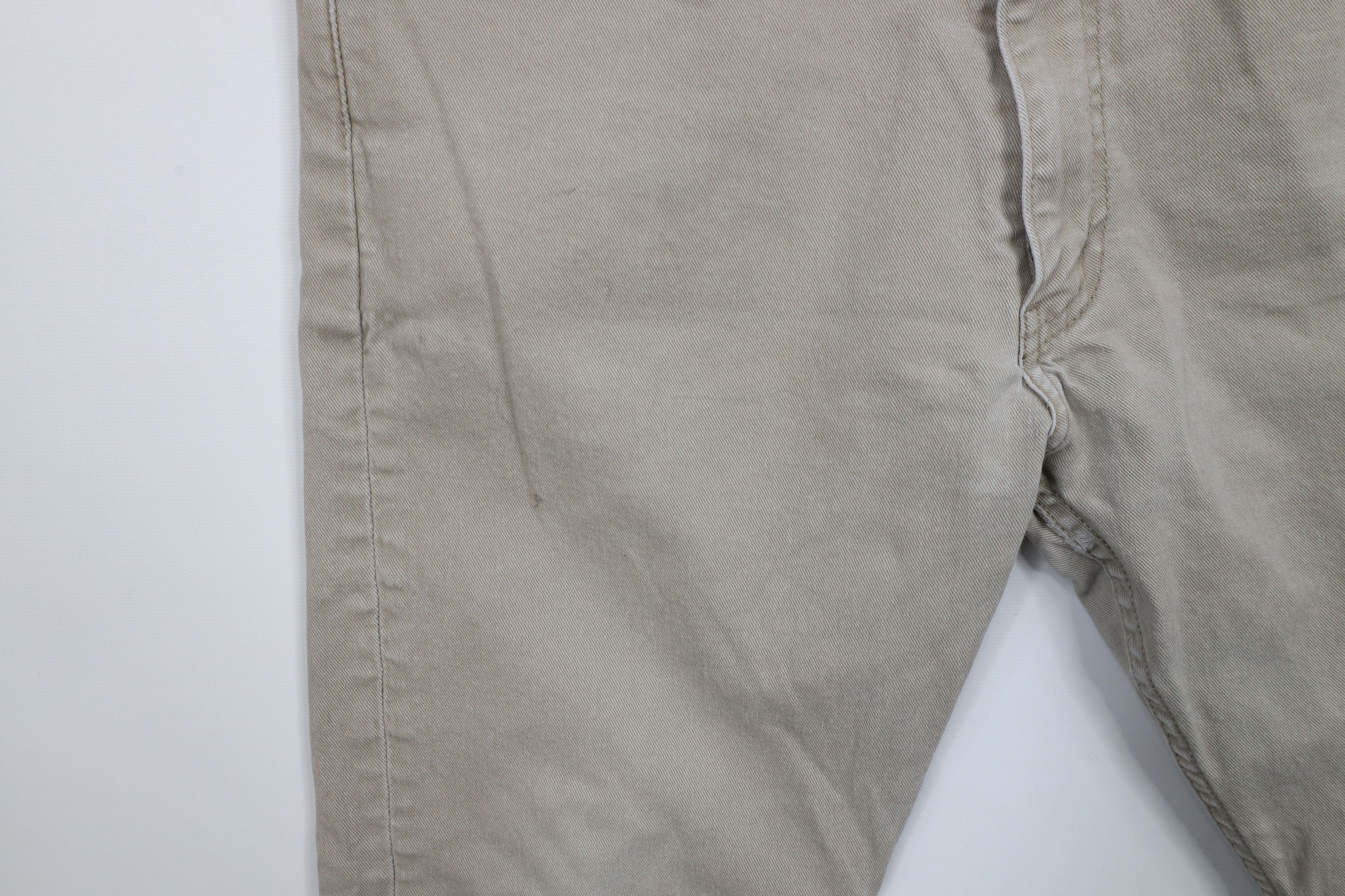 Levi's × Vintage Vintage Y2K Levis 513 Slim Fit Straight Leg Jeans Beige Size US 36 / EU 52 - 6 Thumbnail
