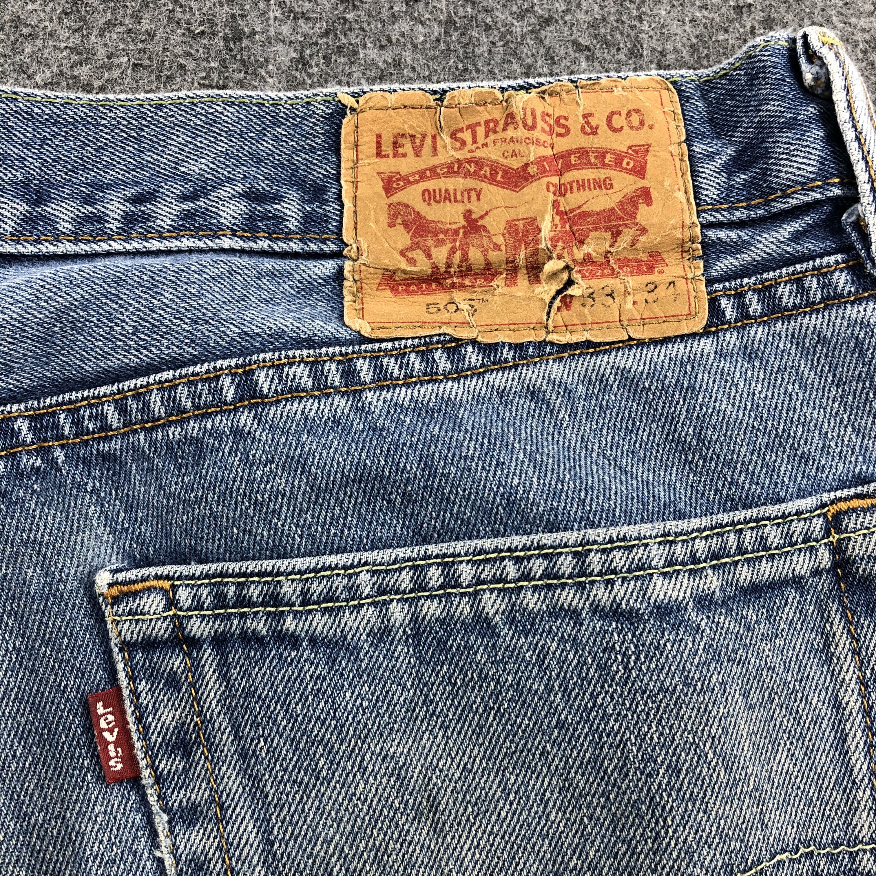 Levi's × Vintage Vintage Distress Levis 505 Jeans-JM1235 Size US 34 / EU 50 - 6 Thumbnail