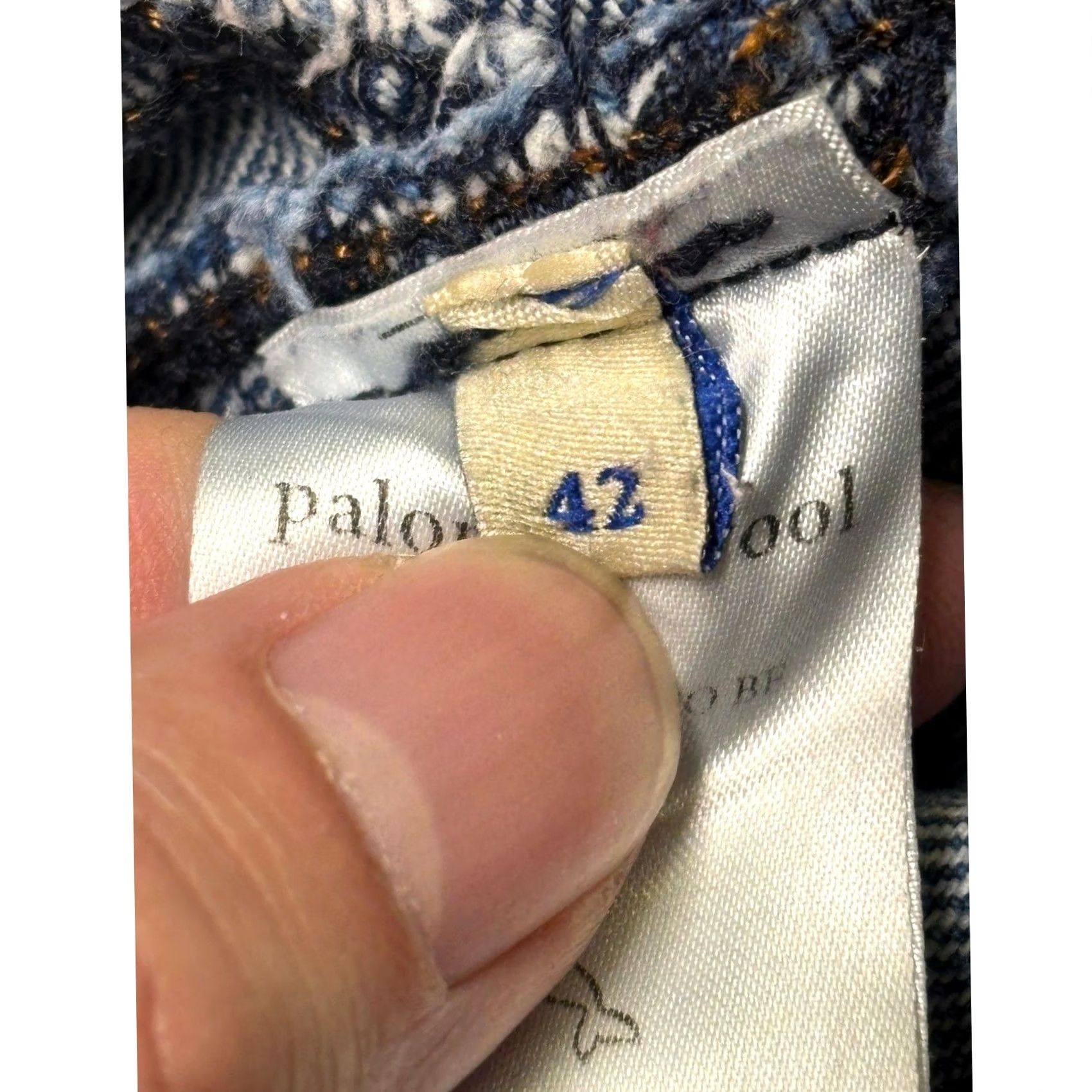 Paloma Wool Paloma Wool Blue Curved Seam Wide Leg Jeans Womens Size 32 Inseam 30 Made Spain 5-Pocket Jeans Button Zip Rise High Vintage No Size 24" / US 00 / IT 34 - 4 Thumbnail