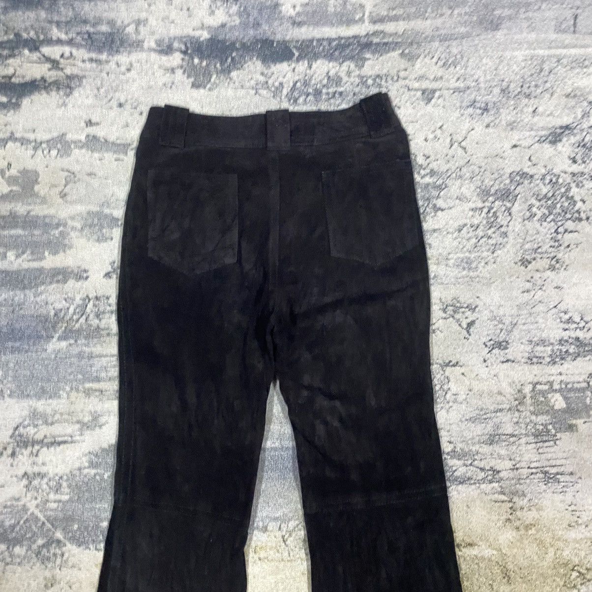Designer × Genuine Leather × Japanese Brand Vtg Ra By Japan Designer Leather Bootcut Flare Pants Size US 27 - 6 Thumbnail