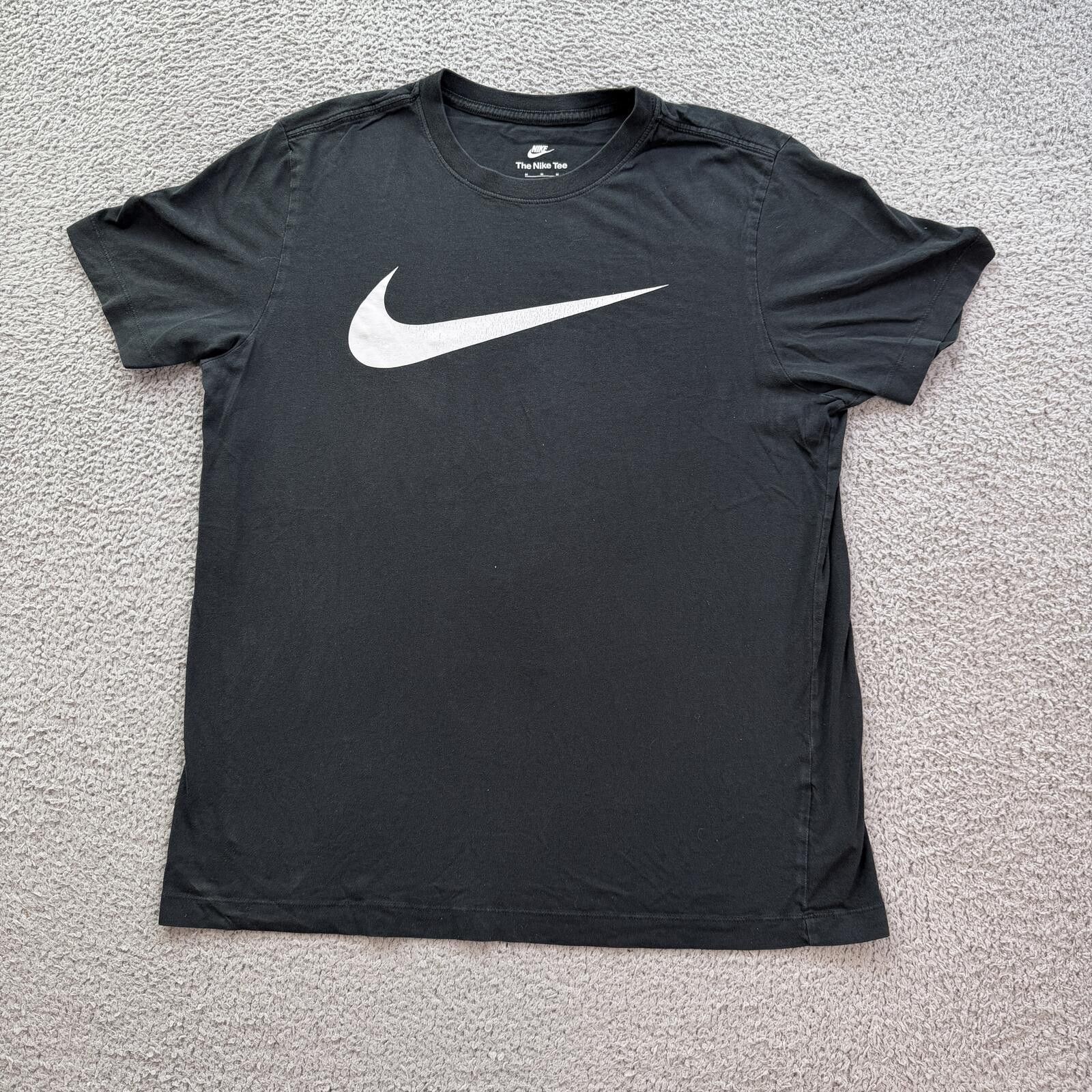 Nike Nike Black Swoosh T Shirt Mens M Classic Logo Athletic Tee Size US M / EU 48-50 / 2 - 1 Thumbnail