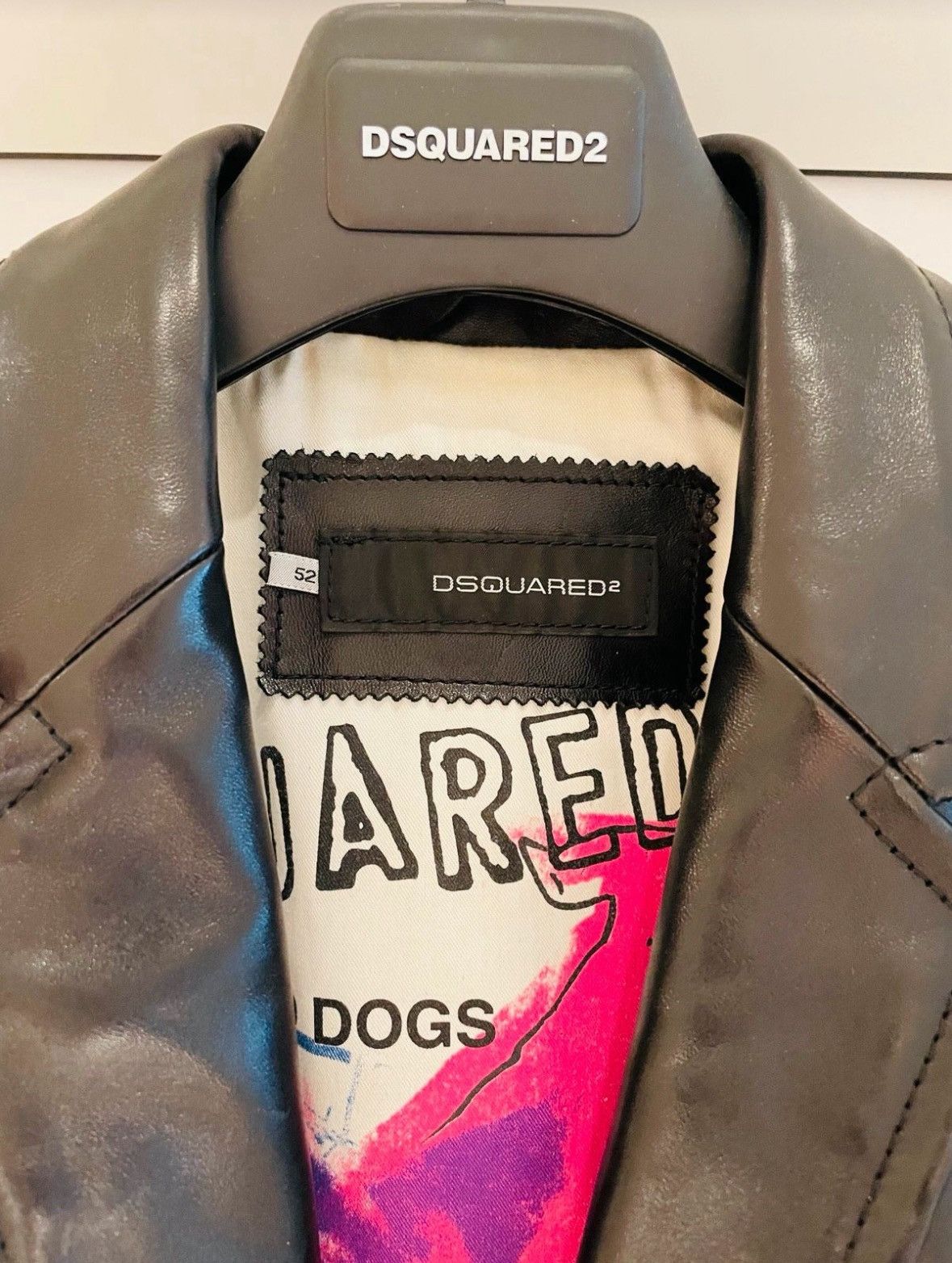 Dsquared Leather Coat Runway Piece!