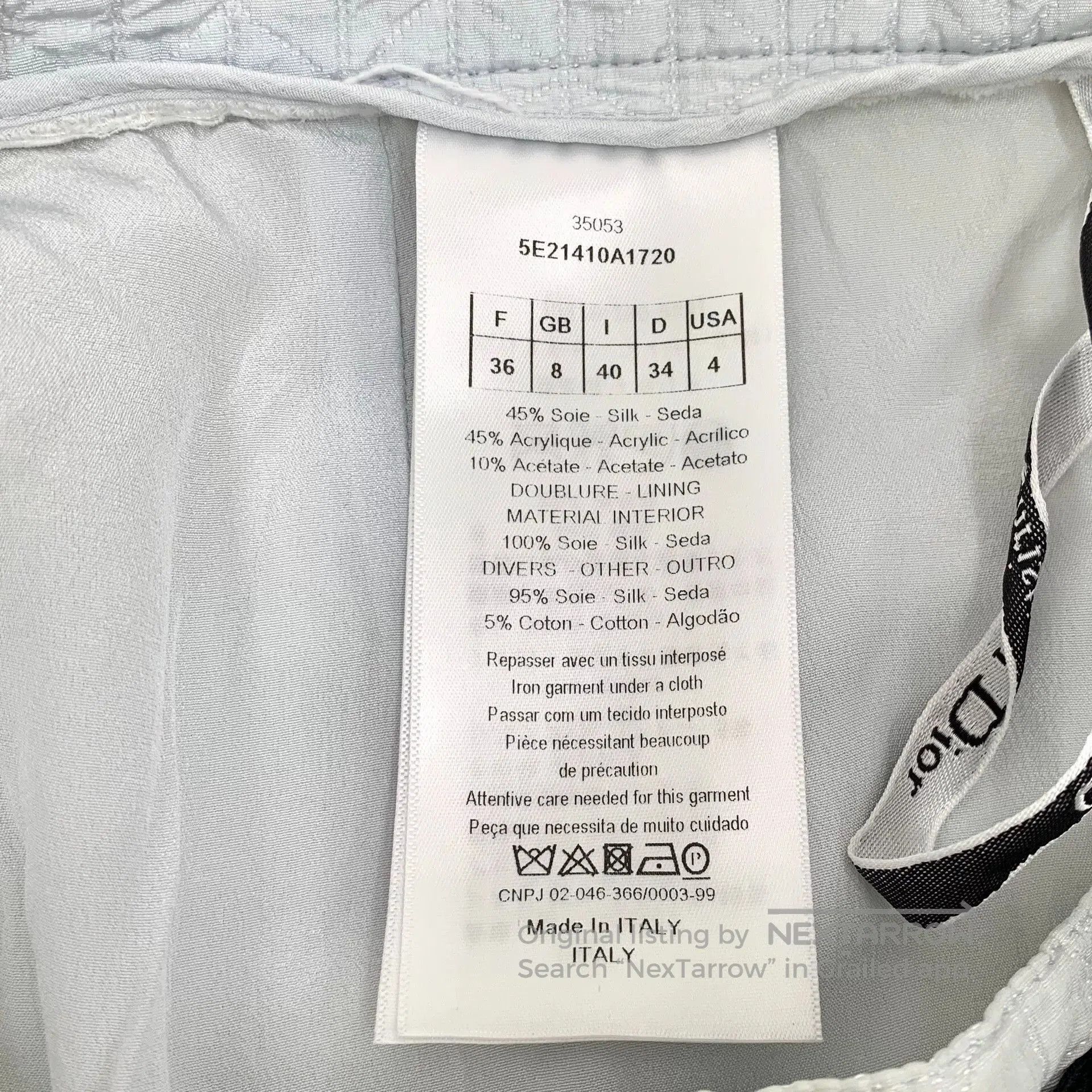 Dior Dior Light Blue Silk Casual Shorts. Size US 36 / EU 52 - 6 Thumbnail