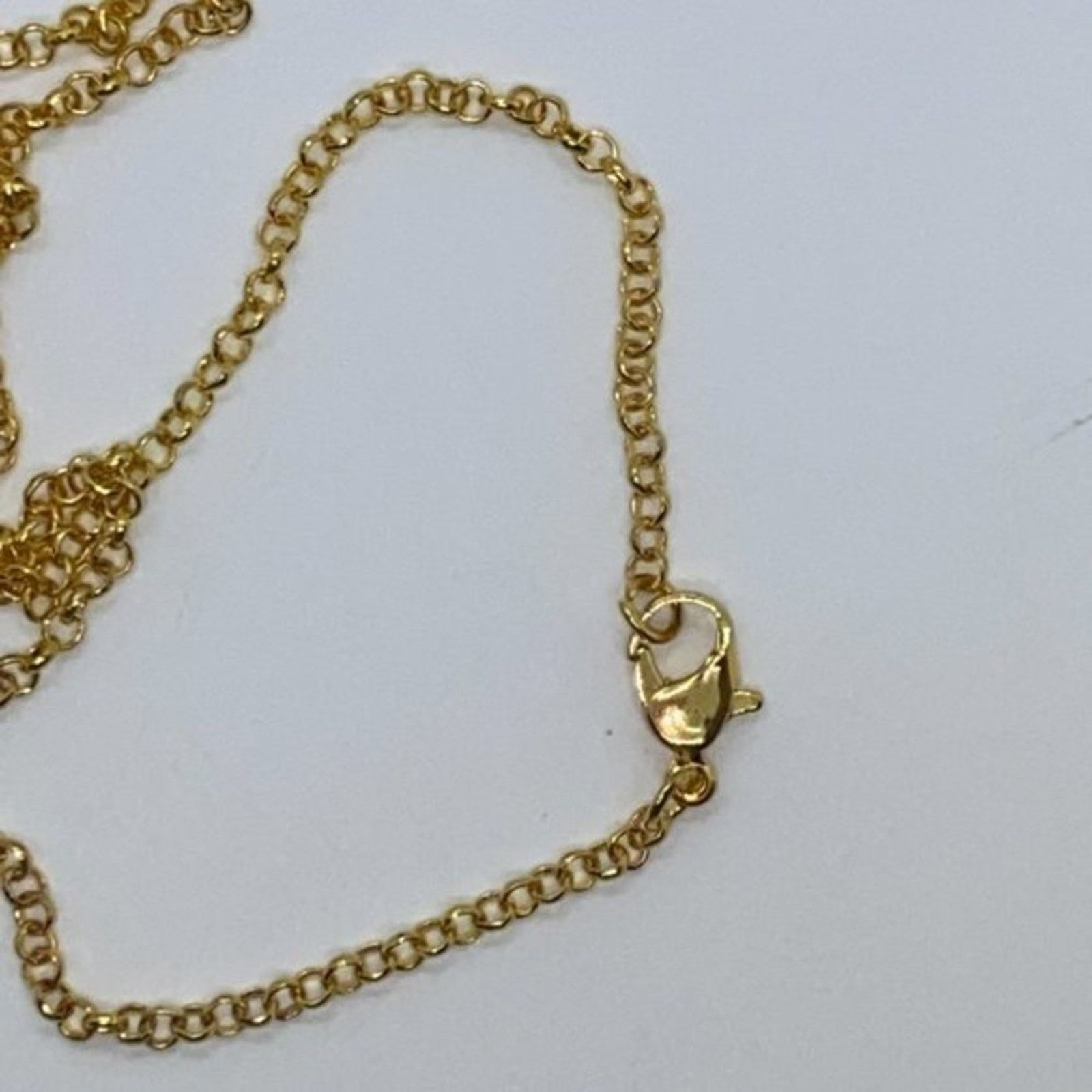 Handmade Gold-Tone Rhinestone Iridescent Pendant Necklace Size ONE SIZE - 7 Thumbnail