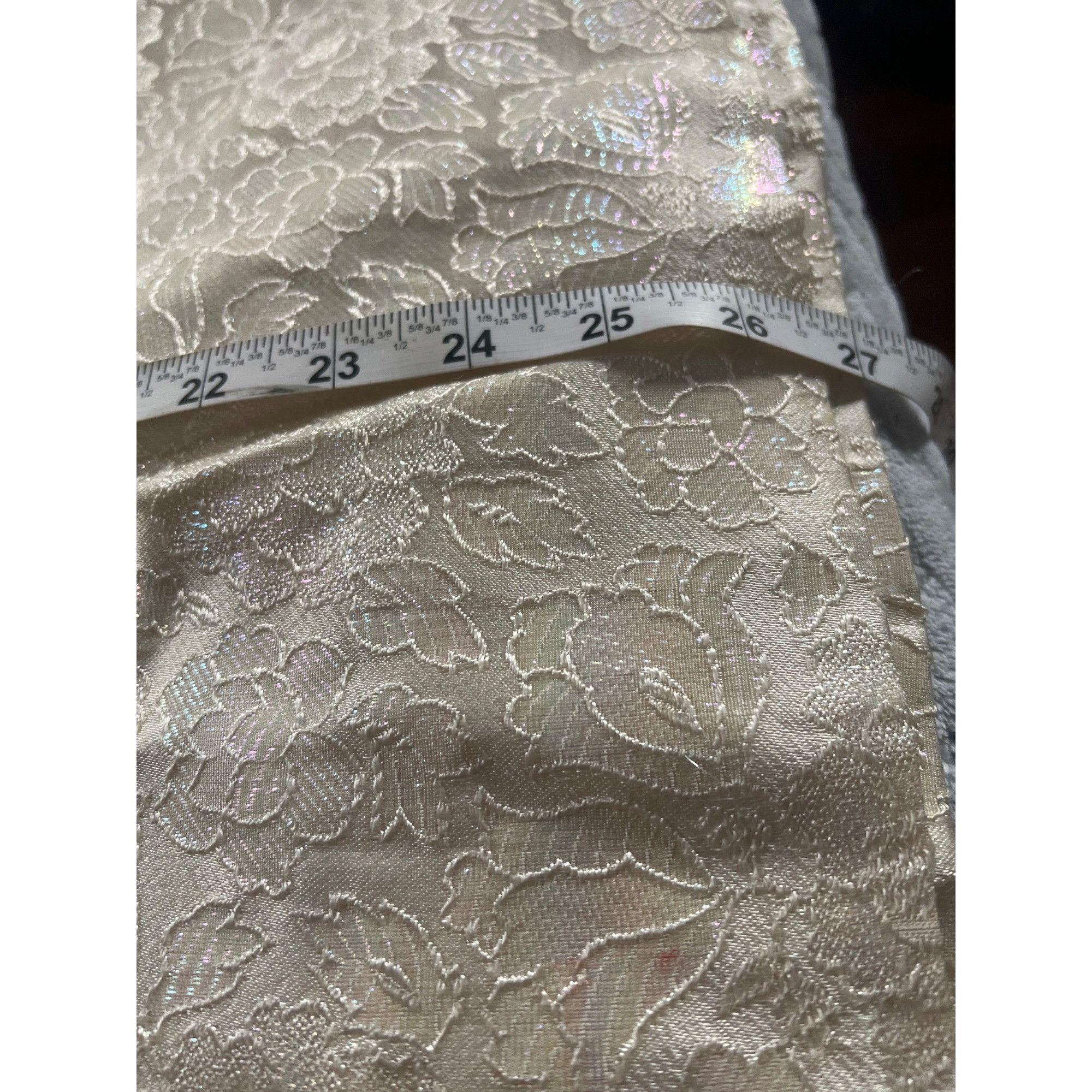 Other Vintage 2-Piece Ivory Brocade Sleeveless Top & slacks With Size M / US 6-8 / IT 42-44 - 9 Thumbnail