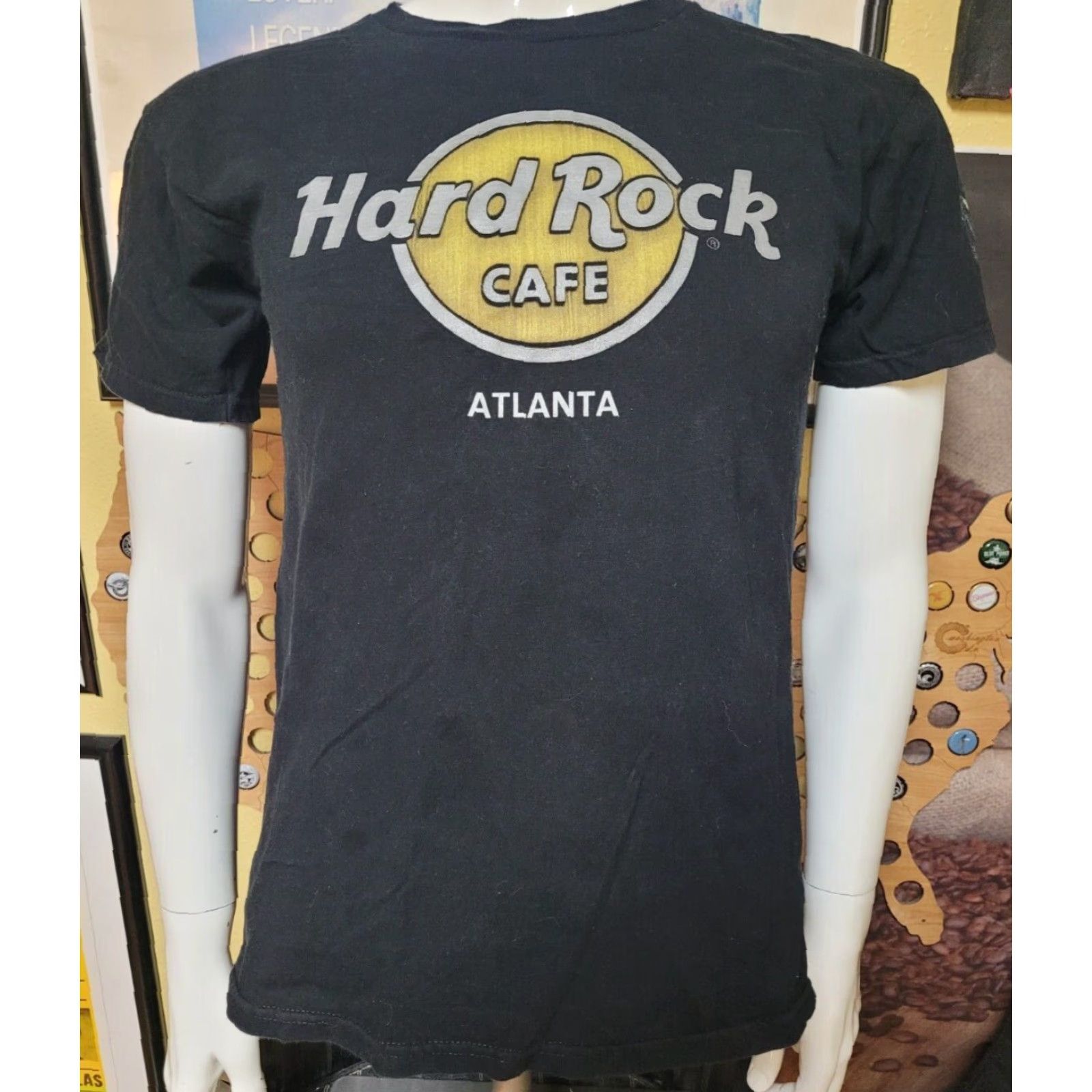 Hard Rock Cafe Hard Rock Cafe Atlanta GA 2015 Dragon T Shirt Small Black Men Crew Neck Short Sleeve Cotton Graphic Tee Size US S / EU 44-46 / 1 - 2 Thumbnail