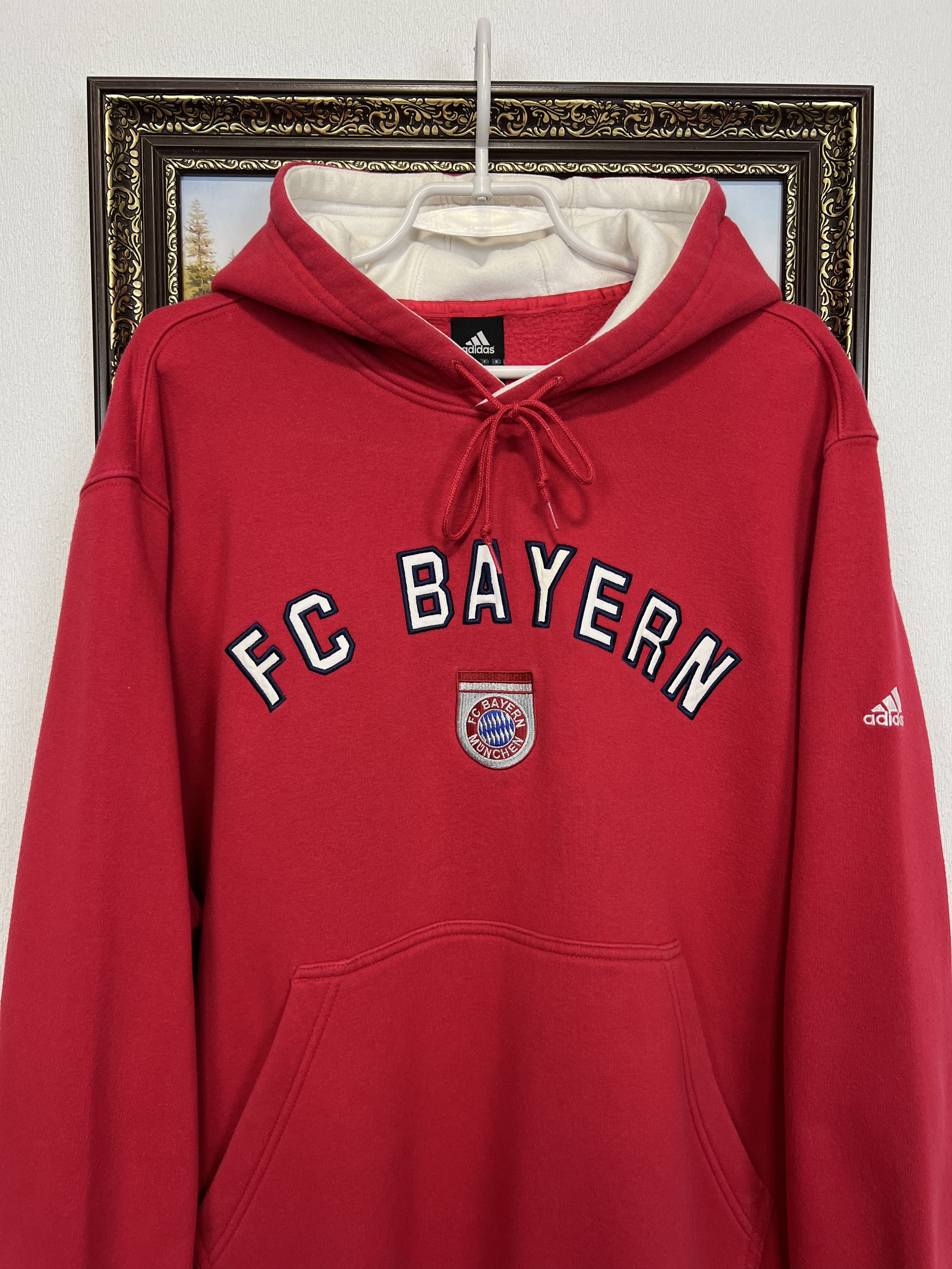 Adidas Vintage Bayern Munich Football Jacket Soccer Hoodie Rare Size US L / EU 52-54 / 3 - 2 Thumbnail