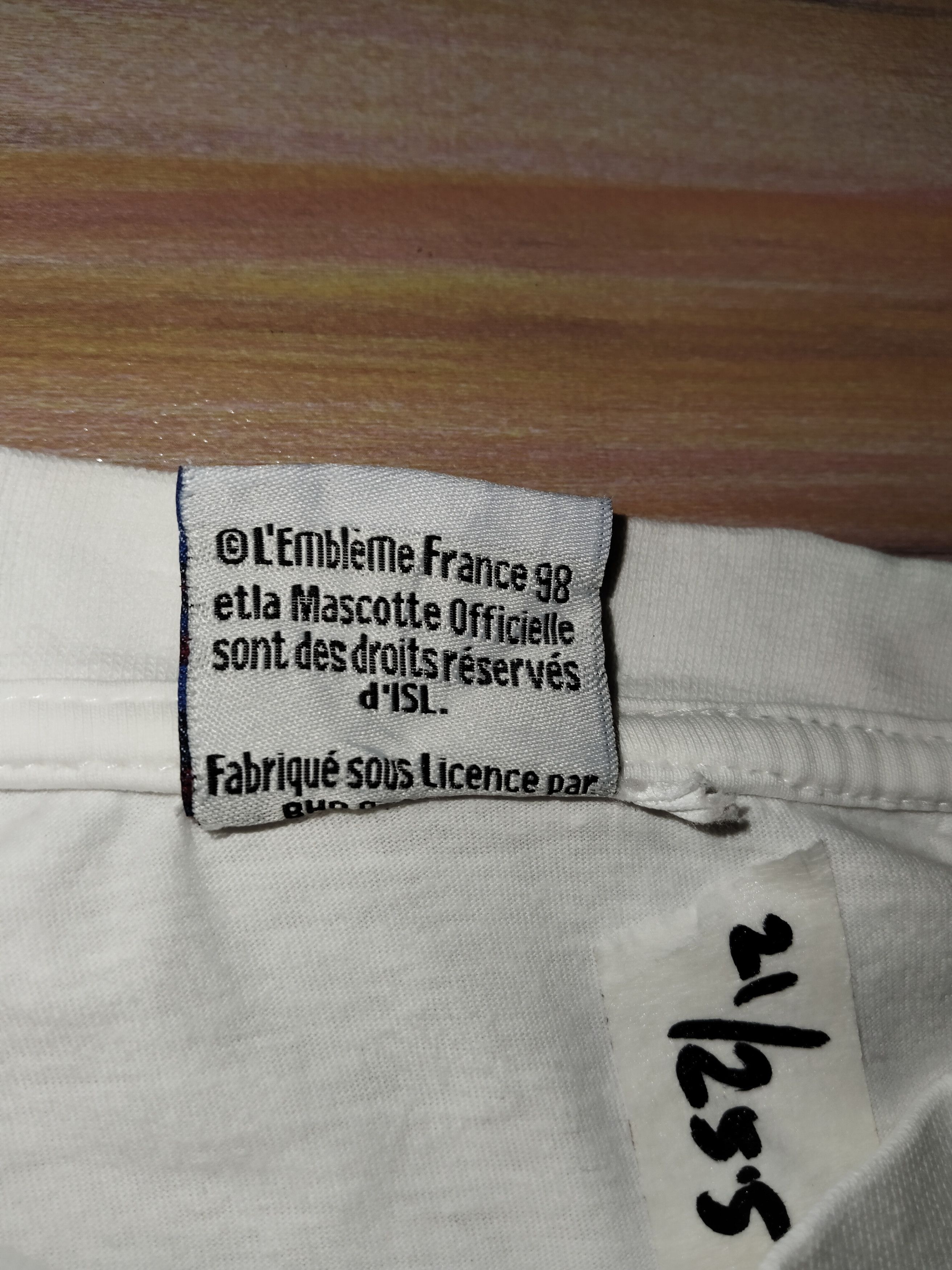 Vintage Vintage FRANCE WORLD CUP 1998 Size US M / EU 48-50 / 2 - 3 Thumbnail