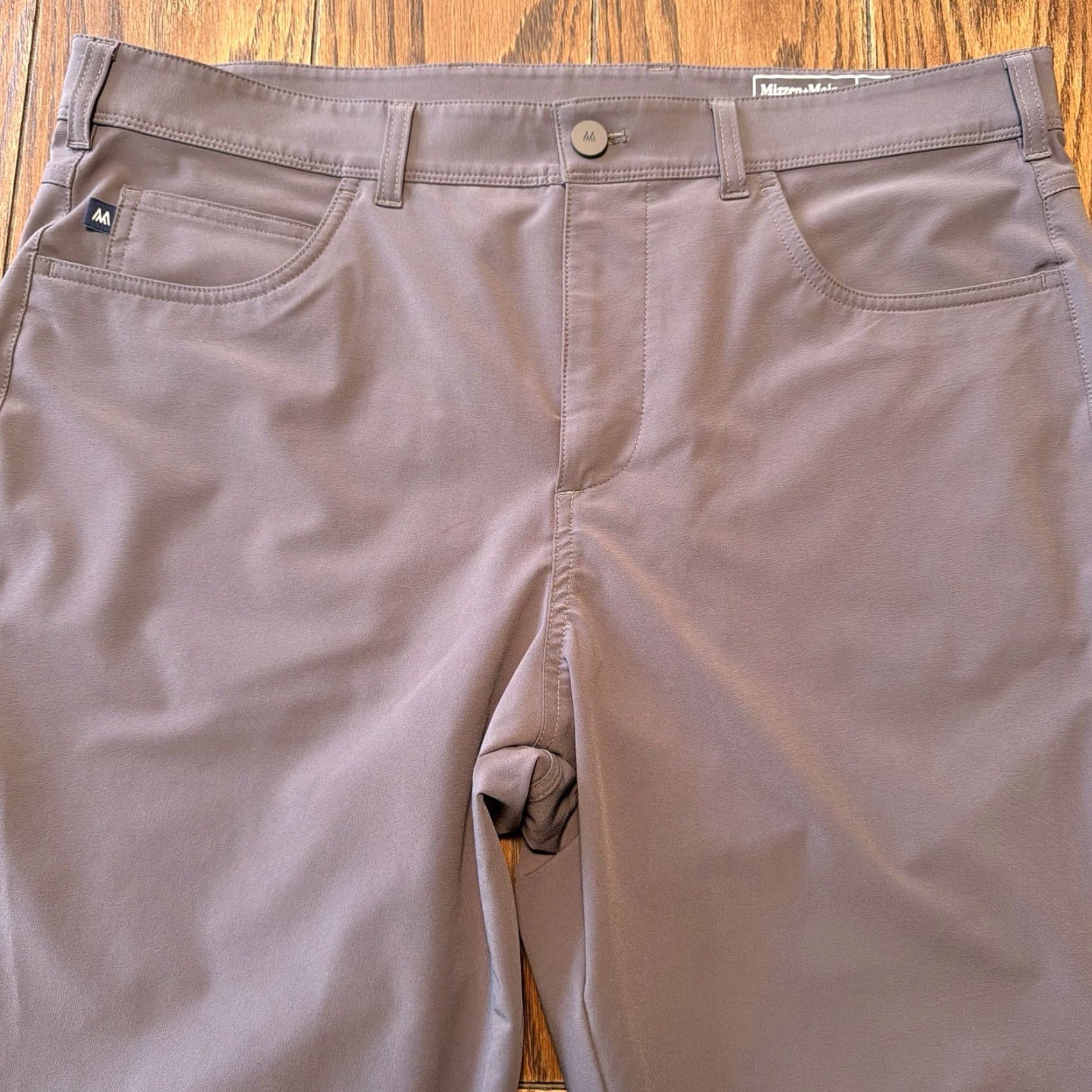 Mizzen+Main Mizzen+Main Helmsman Pants Men 36x30 Gray 5 Pocket Slim Performance Trousers Size US 36 / EU 52 - 3 Thumbnail