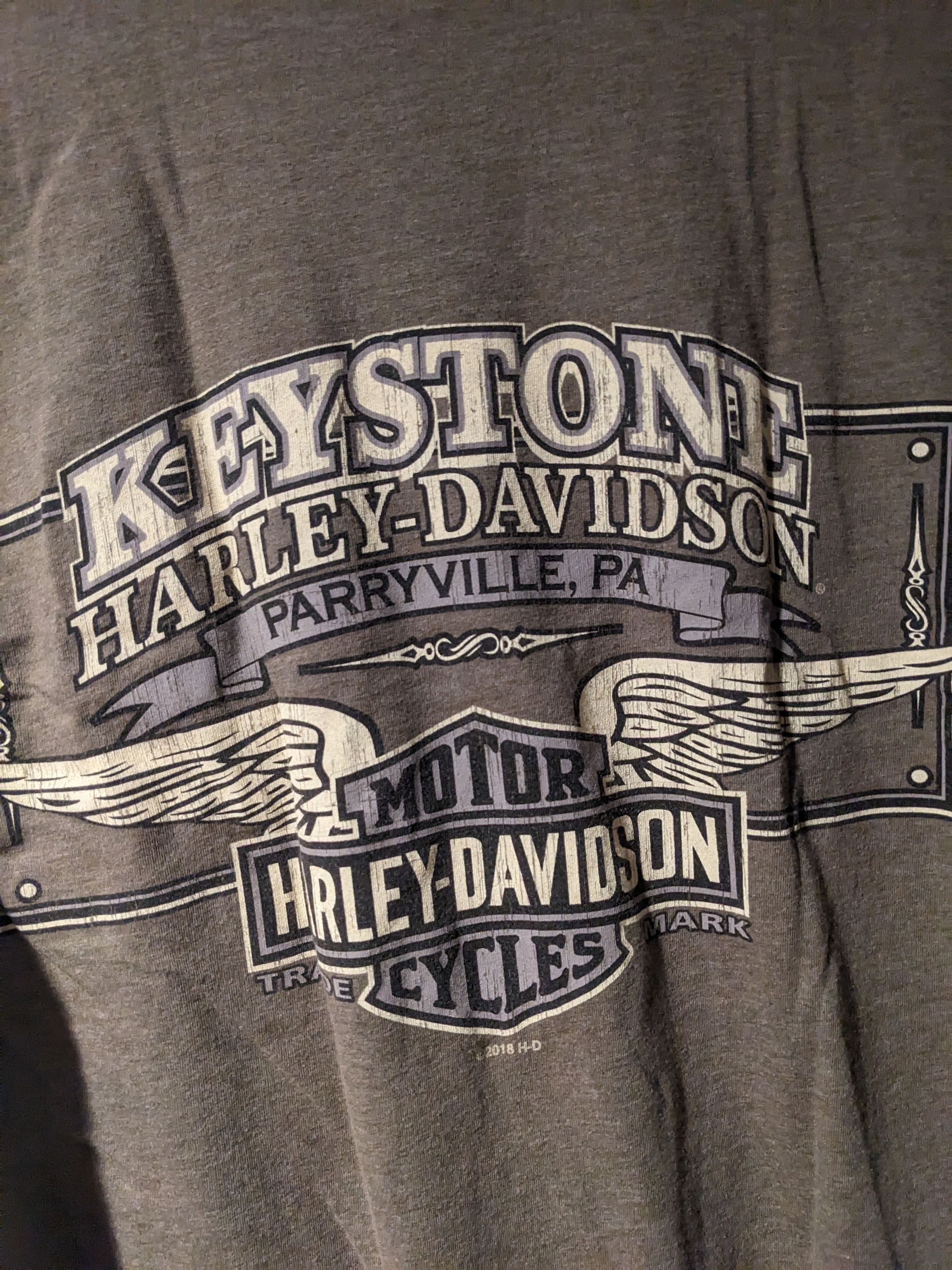 Harley Davidson × Vintage Vintage 2018 Harley Davidson Motorcycle Medium T-Shirt Size US M / EU 48-50 / 2 - 6 Thumbnail
