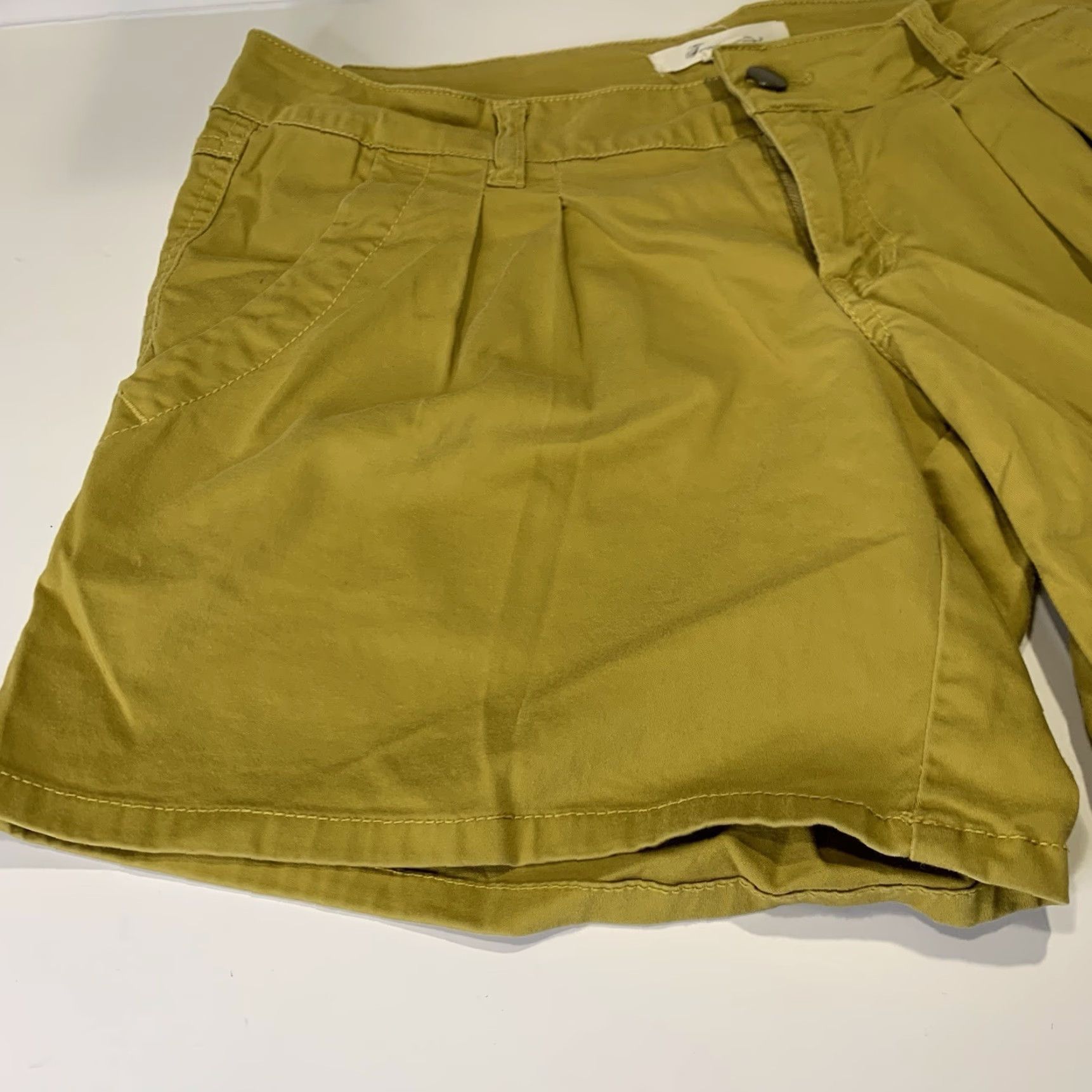 Forever 21 VINTAGE Forever 21 Mustard Yellow Shorts Women 27 Pockets 90s Retro Hip Hop Cotton Spandex Spring Summer Size 27" / US 4 / IT 40 - 6 Thumbnail