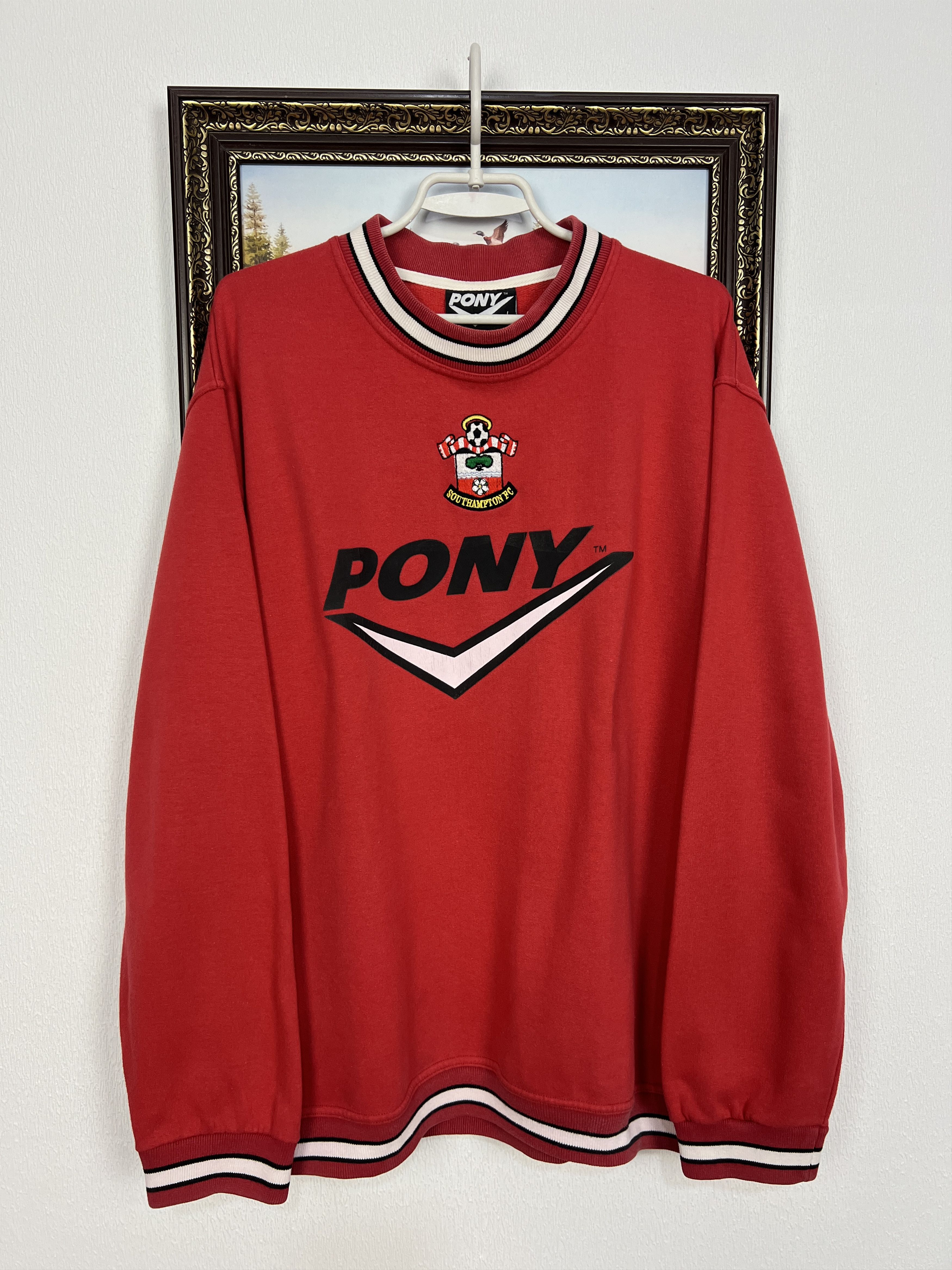 PONY Southampton Saints Football Sweatshirt Soccer Crewneck Size US L / EU 52-54 / 3 - 1 Thumbnail