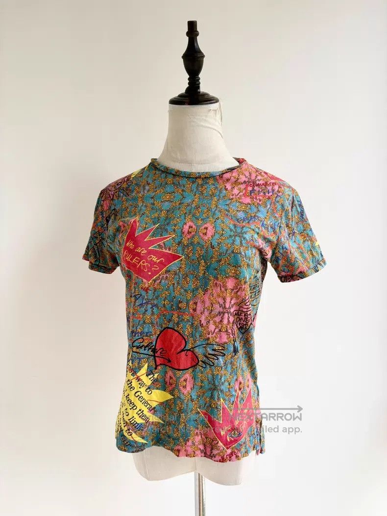Vivienne Westwood Vivienne Westwood Colorful Graffiti Short Sleeve Size S / US 4 / IT 40 - 2 Thumbnail