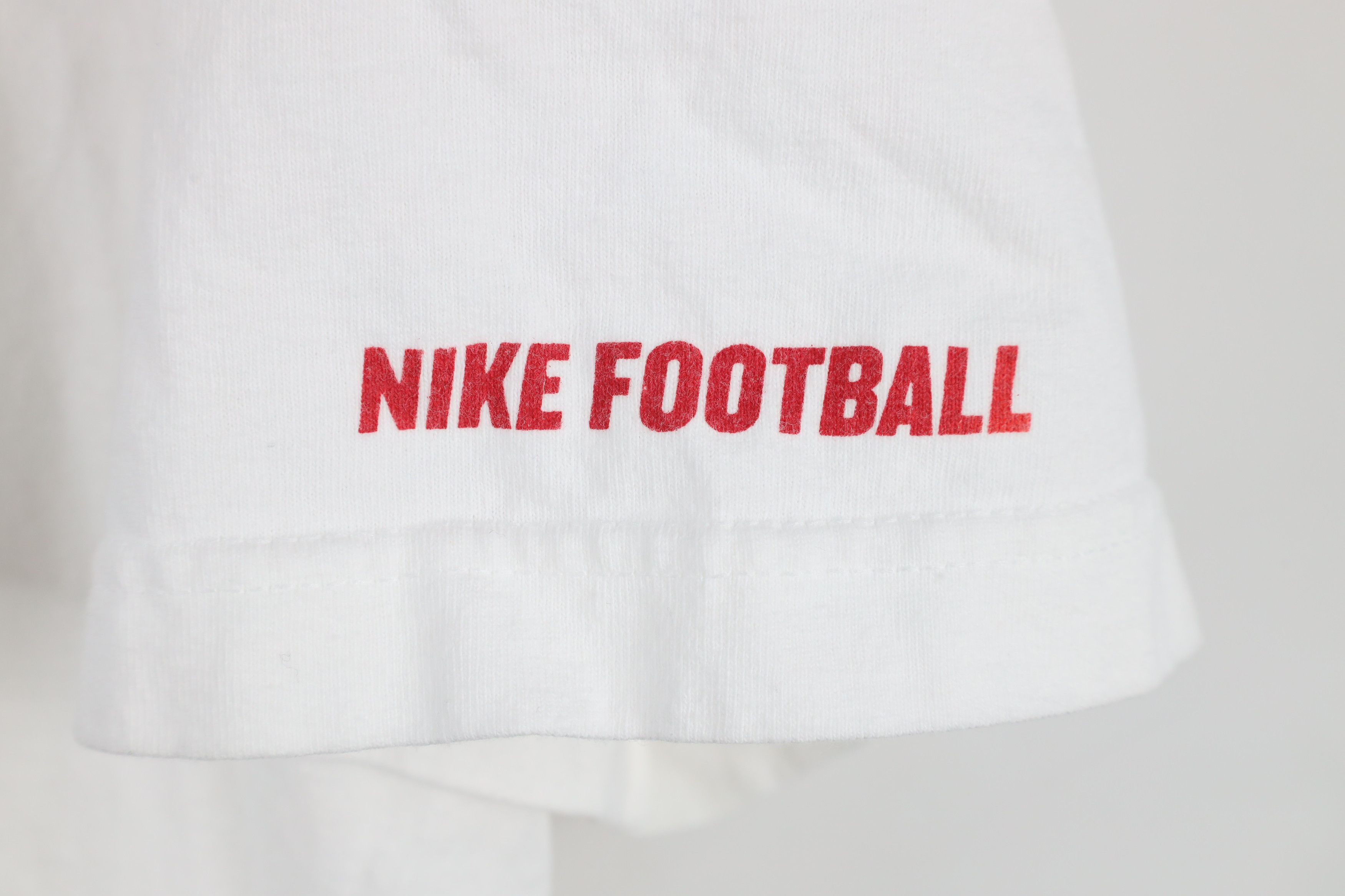 Nike × Vintage Vintage Y2K Nike Football Center Swoosh Short Sleeve T-Shirt Size US XL / EU 56 / 4 - 4 Thumbnail