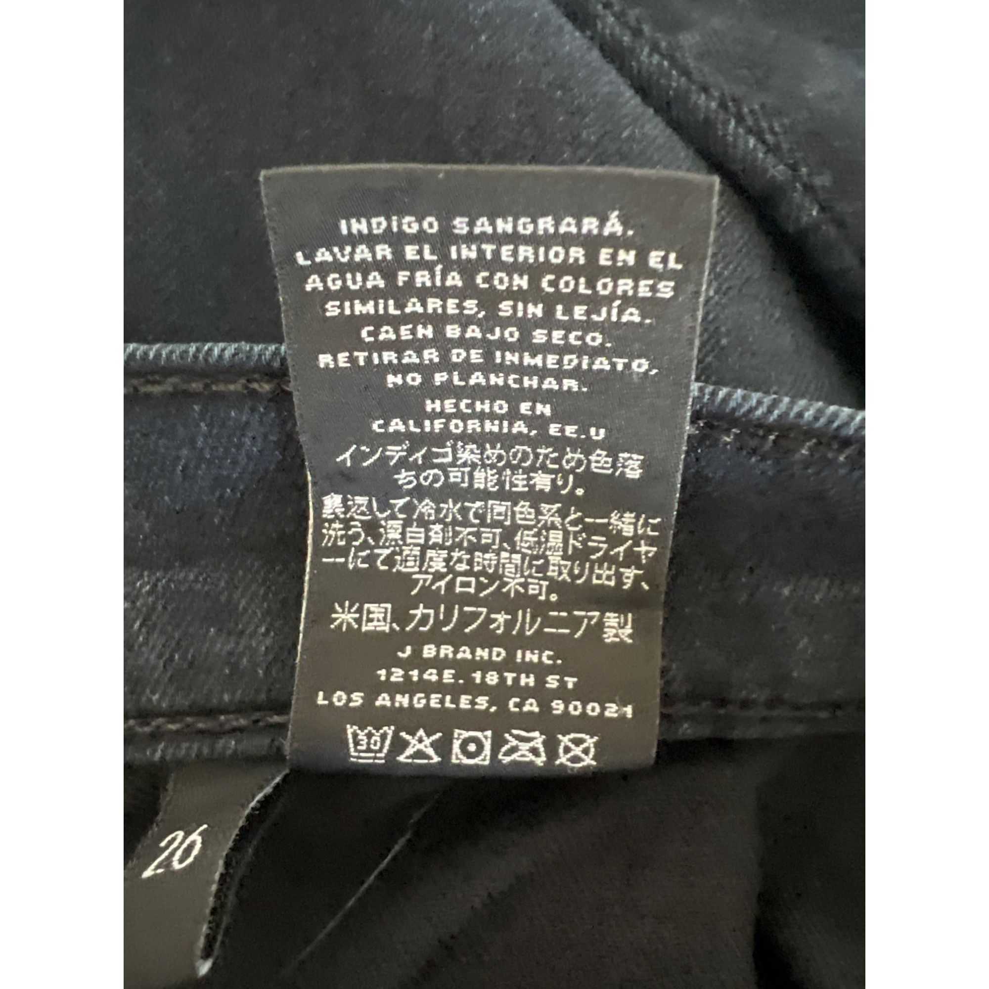 J Brand J Brand Super Skinny Pitch Black Jegging Size 26" / US 2 / IT 38 - 7 Thumbnail