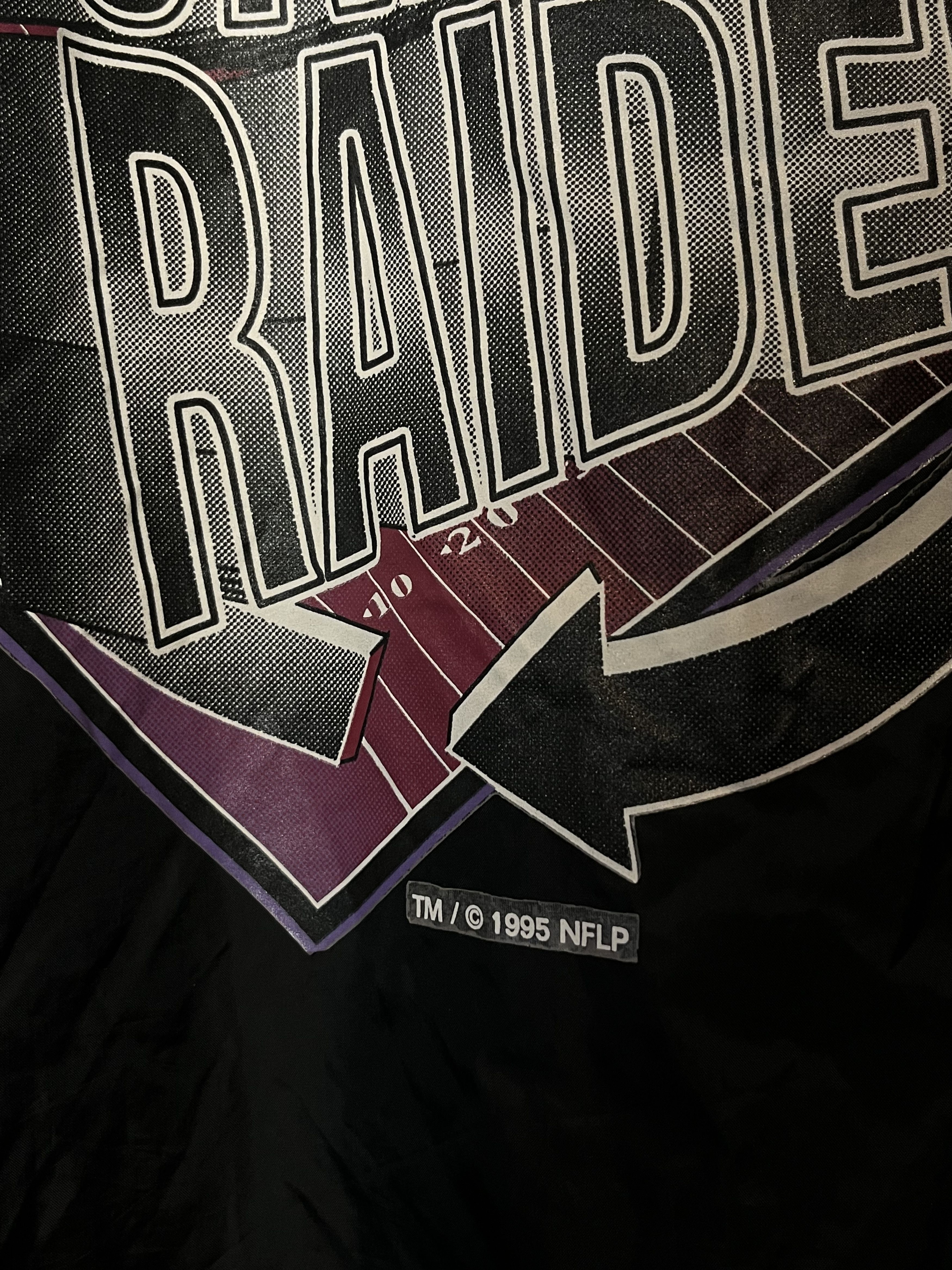 NFL × Vintage 1995 Oakland Raiders NFL Light Jacket Size US XL / EU 56 / 4 - 6 Thumbnail