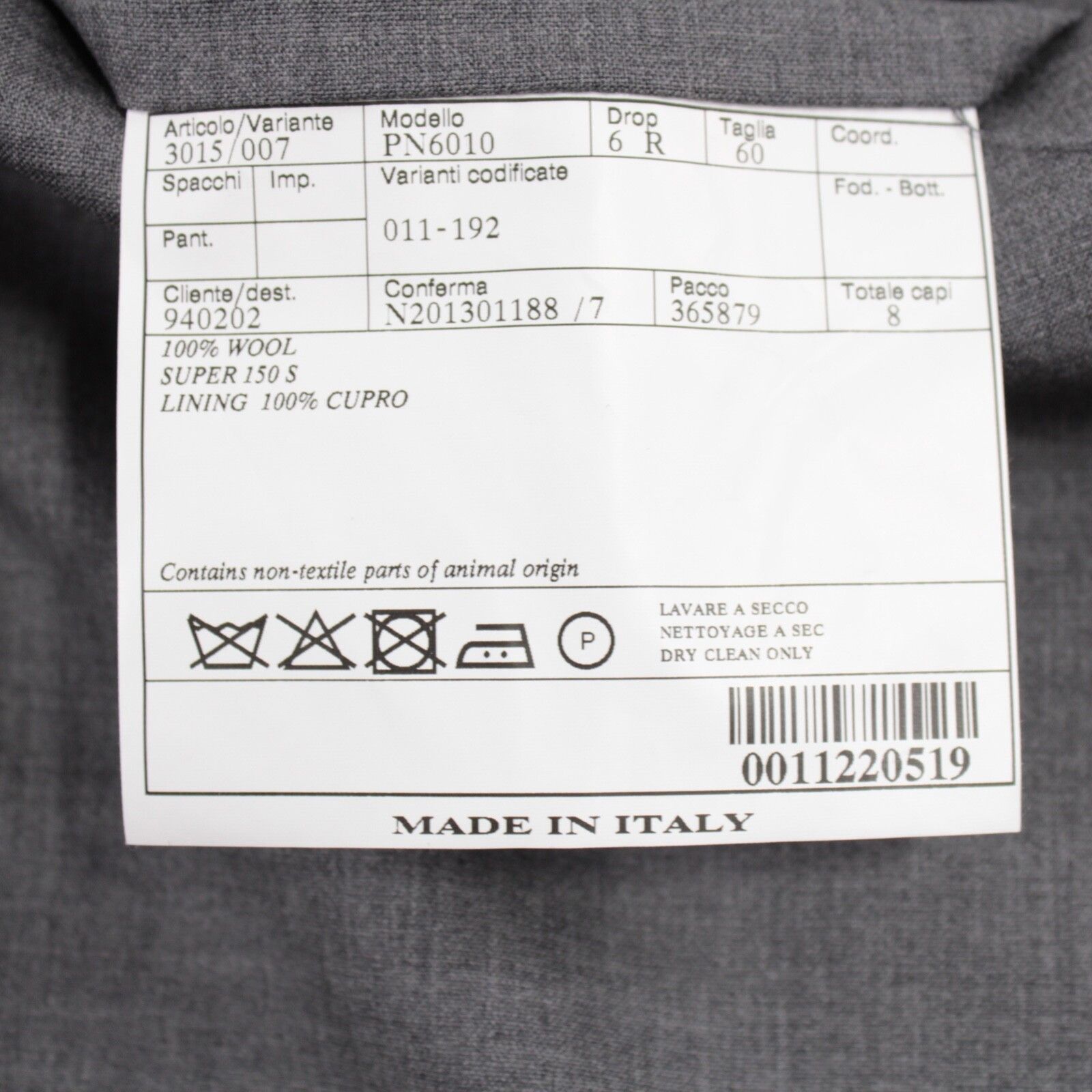Belvest Belvest New with tags Dress Pants Size 44 US In Gray Size US 44 / EU 60 - 5 Thumbnail