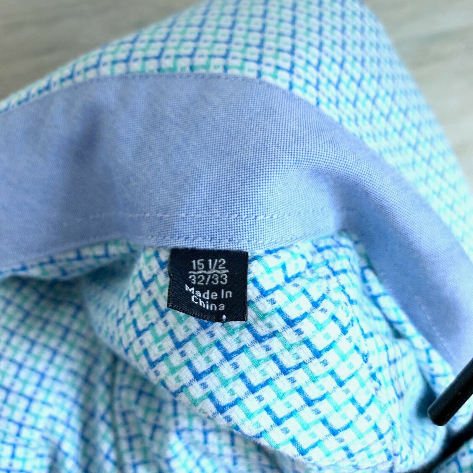 Tailorbyrd TailorByrd Button Front Shirt Blue Trim Mens 15.5 33 Size US M / EU 48-50 / 2 - 7 Thumbnail