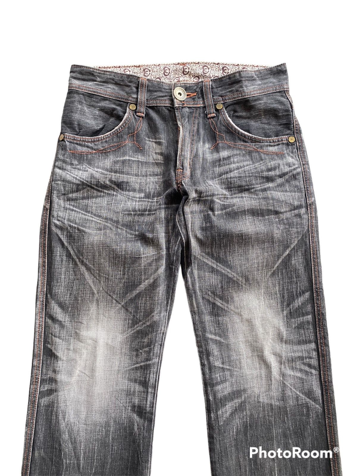 Edwin × Japanese Brand Baggy Jeans Edwin BTF503 Faded Black Grunge Jeans Size US 32 / EU 48 - 2 Thumbnail