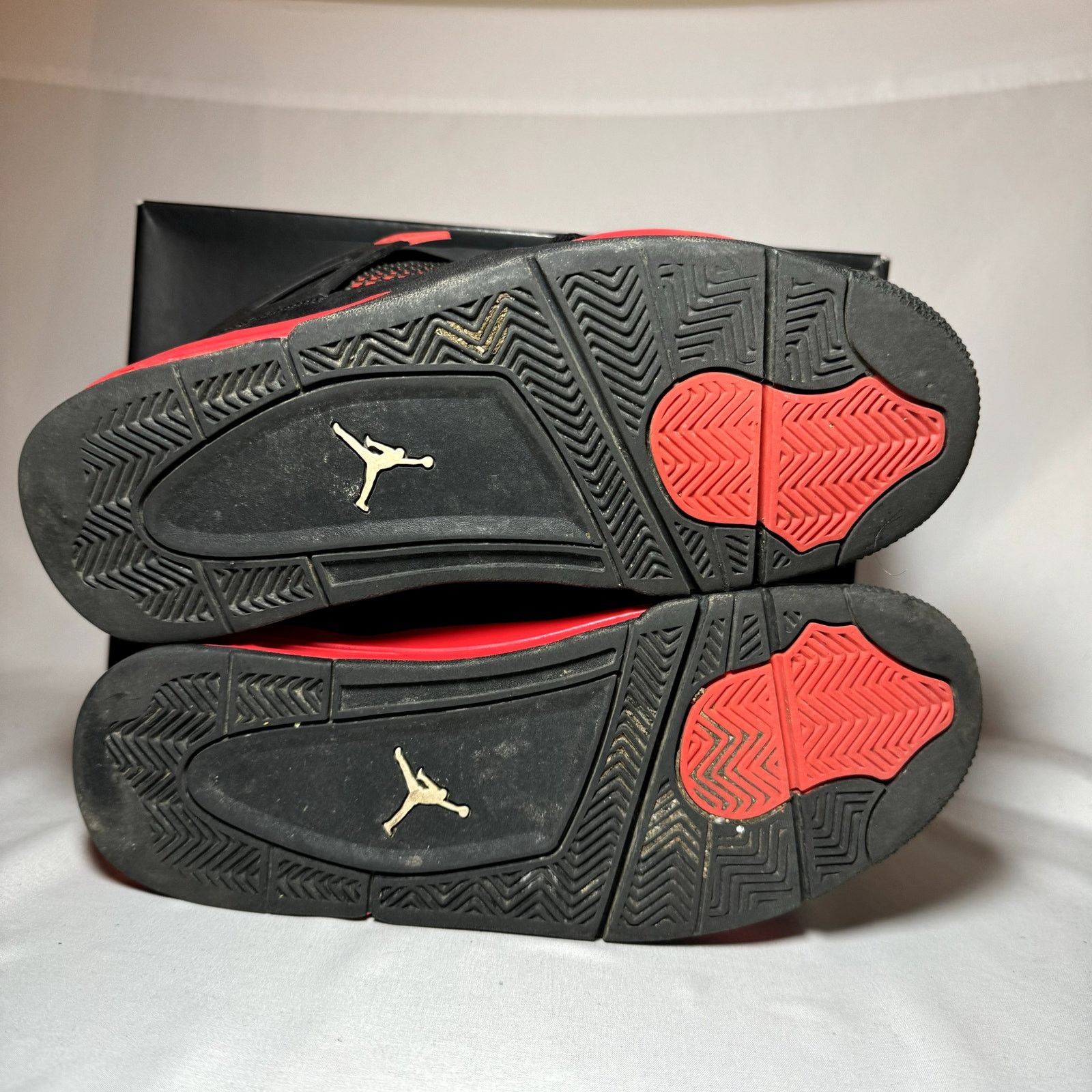 Jordan Brand × Nike Size 9.5 - Nike Air Jordan 4 Retro Red Thunder Men's Shoes Size US 9.5 / EU 42-43 - 7 Thumbnail