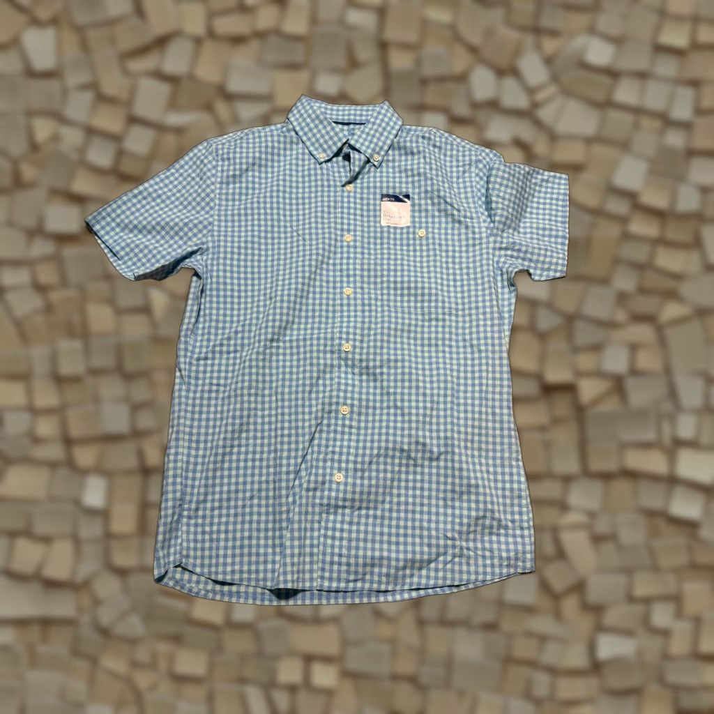 Croft & Barrow Croft & Barrow Shirt Mens Small Blue Green Check Button Up Slim Fit Size US S / EU 44-46 / 1 - 1 Thumbnail