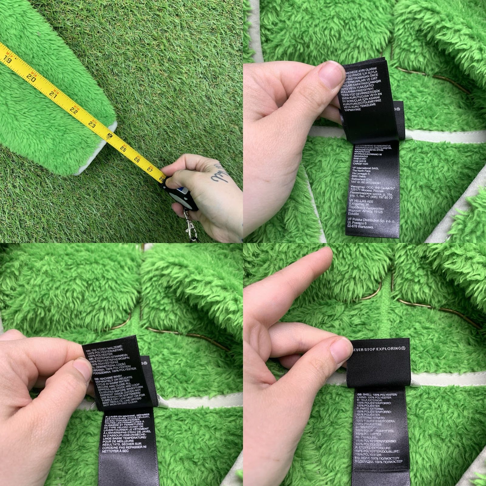 The North Face The North Face Fleece Jacket Womens M Green Long Sleeve Full Zip Hooded Logo Outdoor Casual Sweatshirt Size M / US 6-8 / IT 42-44 - 8 Thumbnail