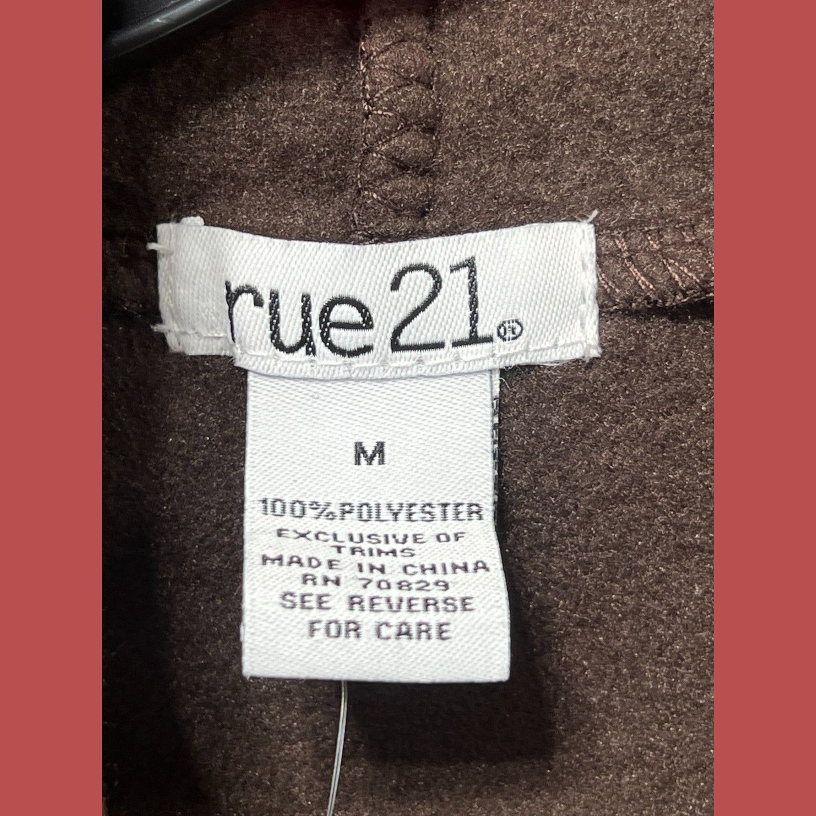 rue21 Rue 21 - Women's Long Sleeve Hooded Sweatshirt - Brown - Med Size M / US 6-8 / IT 42-44 - 8 Thumbnail