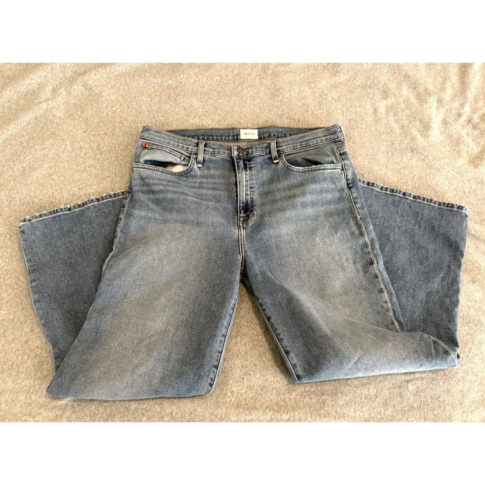 Hudson Hudson Rosalie Wide Leg Denim Jeans Blue Womens 33 Size Regular Zip Jeans Womens Blue 33 Hudson Rosalie Wide-Leg Denim Team Size 24" / US 00 / IT 34 - 2 Thumbnail
