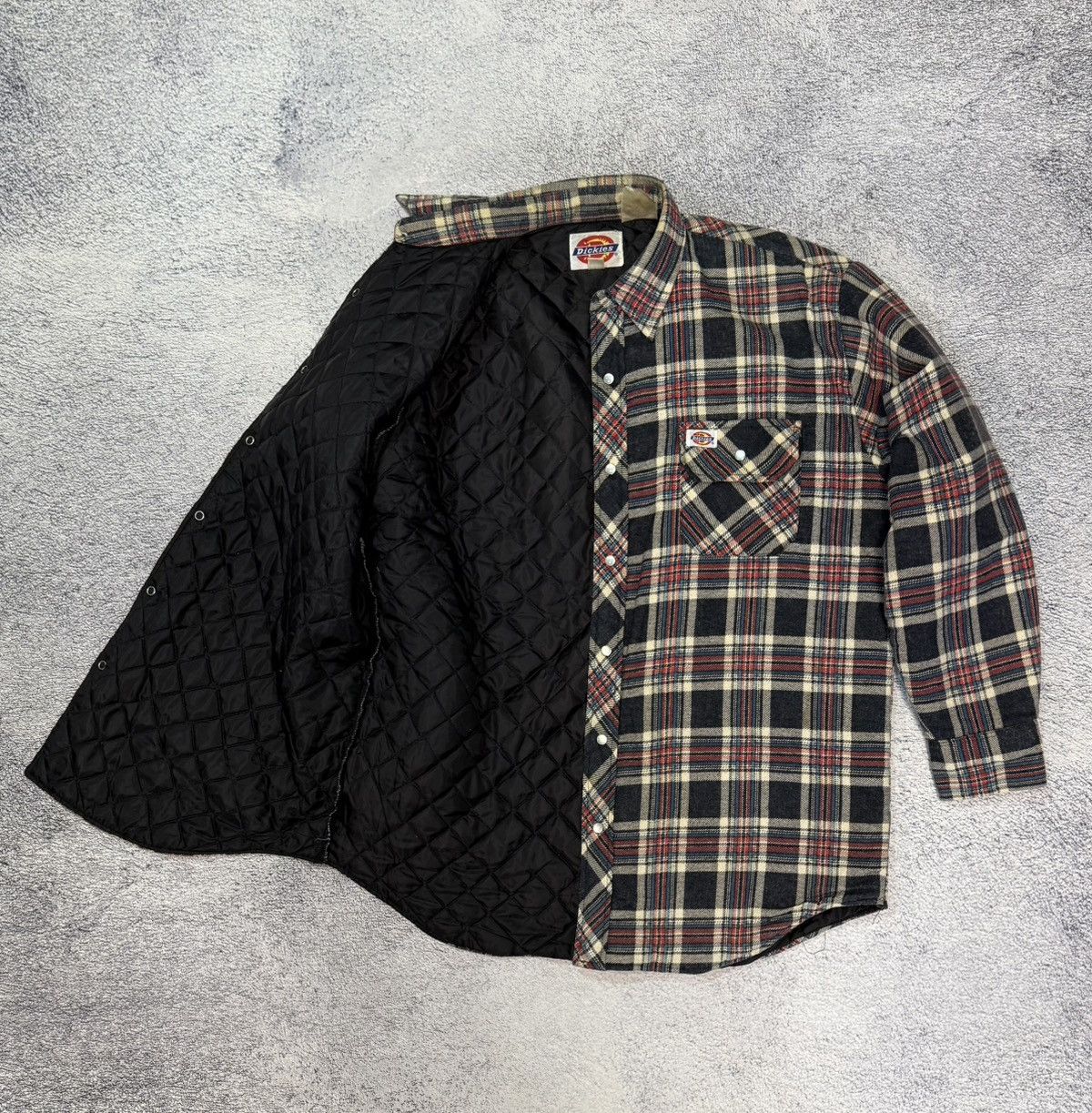 Dickies Vintage Dickies Flannel Shirt Jacket Quilted Lined Mens L Size US L / EU 52-54 / 3 - 2 Thumbnail