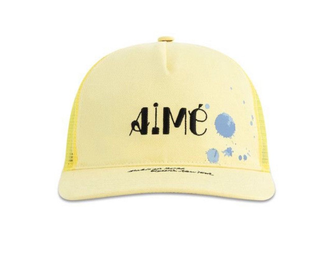 Aime Leon Dore Aime Leon Dore ALD Studio Ink Splatter Hat Lemon SnapBack Size ONE SIZE - 1 Thumbnail
