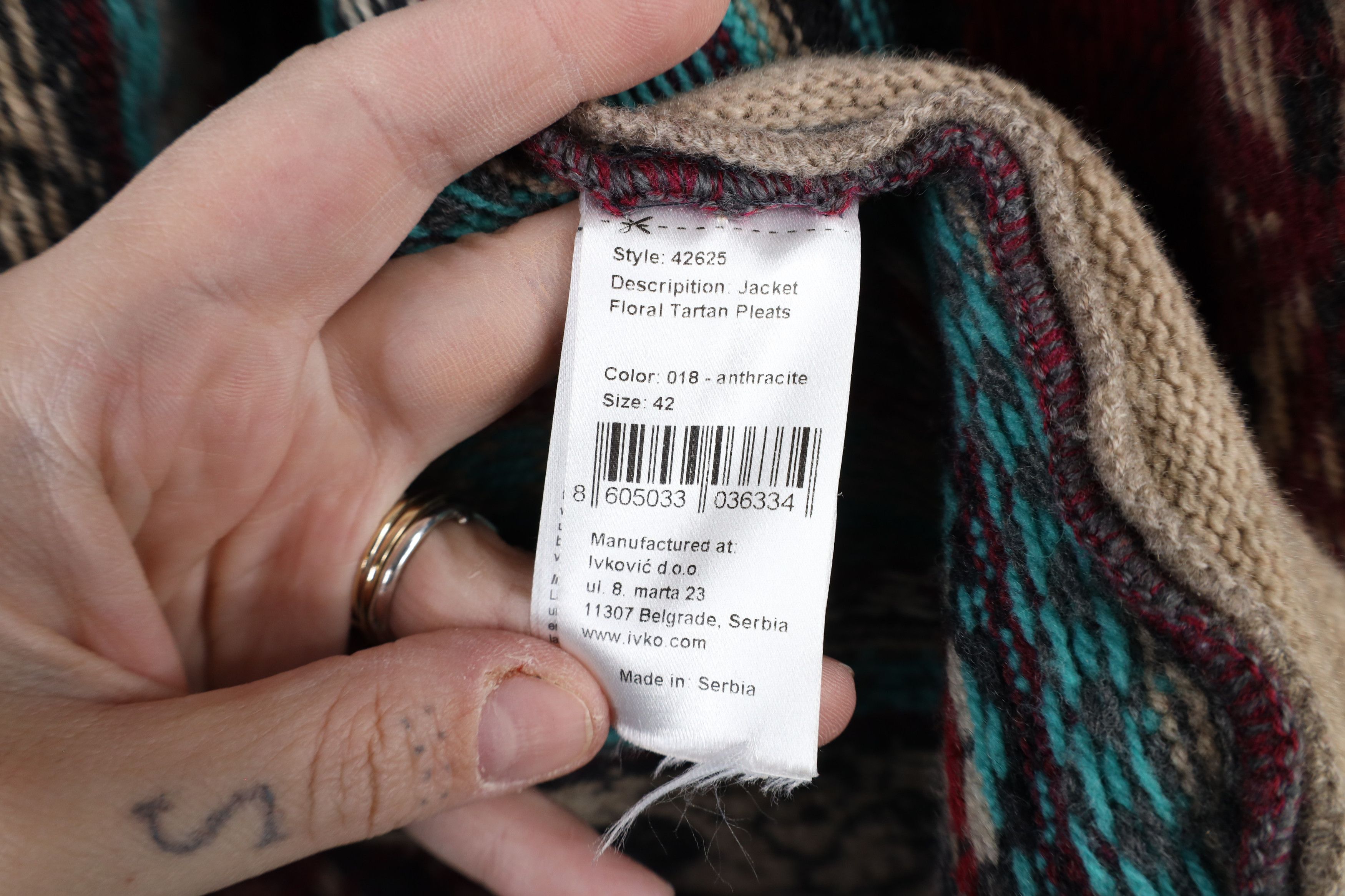 Vintage IVKO Handwritten Emotions Fairy Flower Zip Cardigan Sweater Size M / US 6-8 / IT 42-44 - 9 Thumbnail
