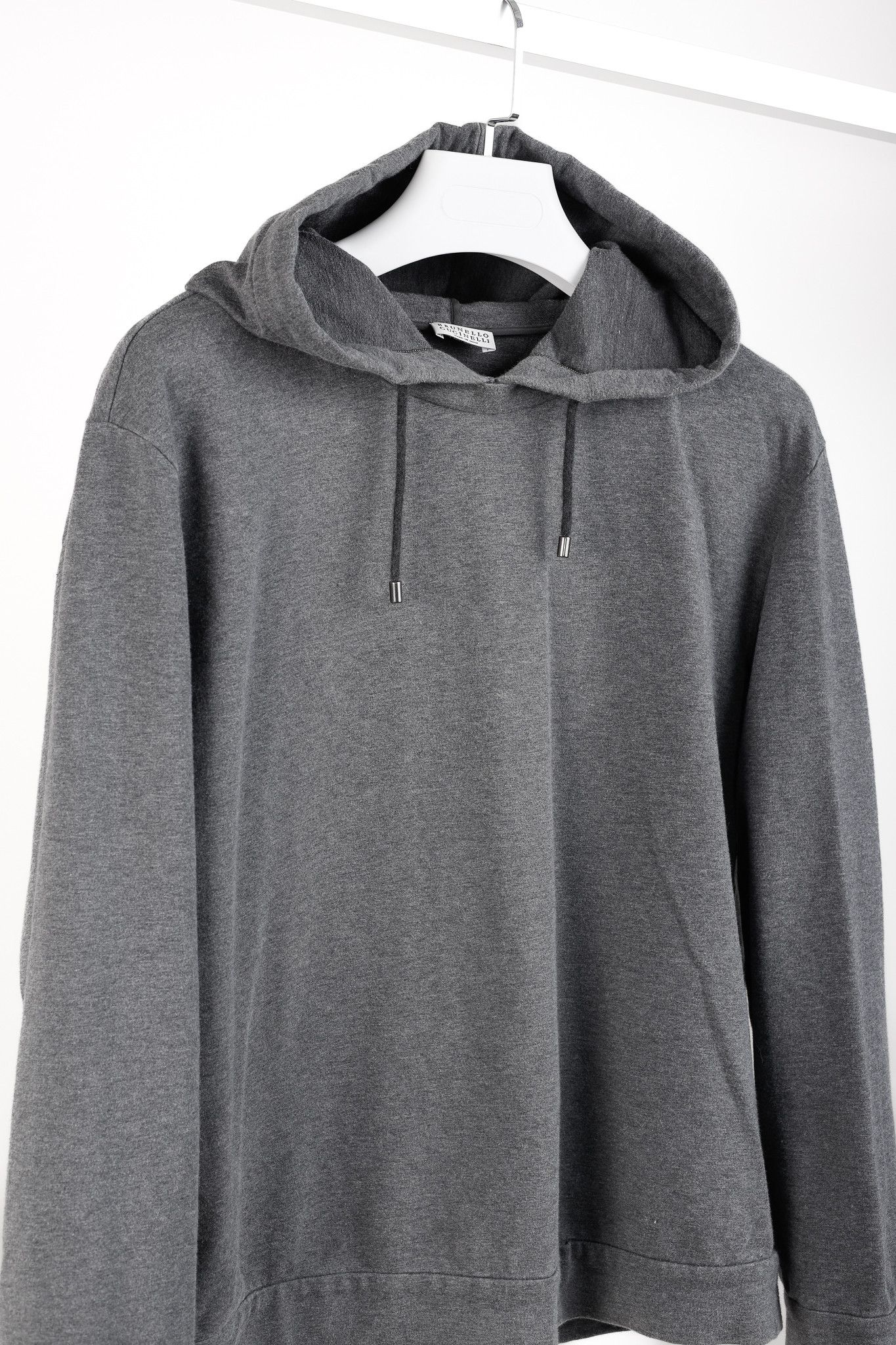 Brunello Cucinelli Brunello Cucinelli SS/20 Cotton Jersey Monili-Beaded Hoodie Size L / US 10 / IT 46 - 3 Thumbnail