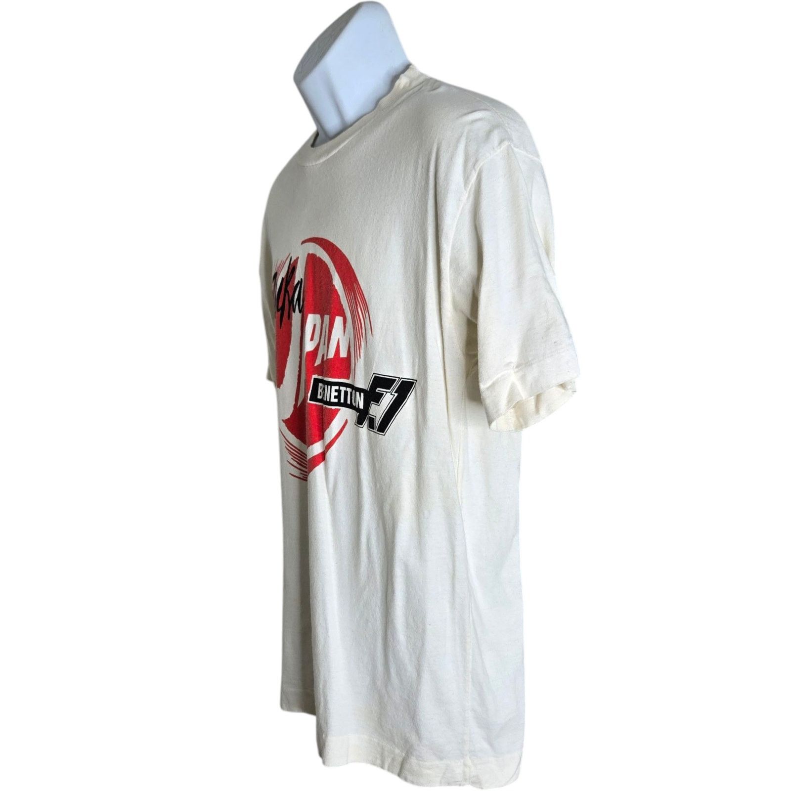 Benetton Formula Vintage Mens Racing T Shirt Medium Suzuka