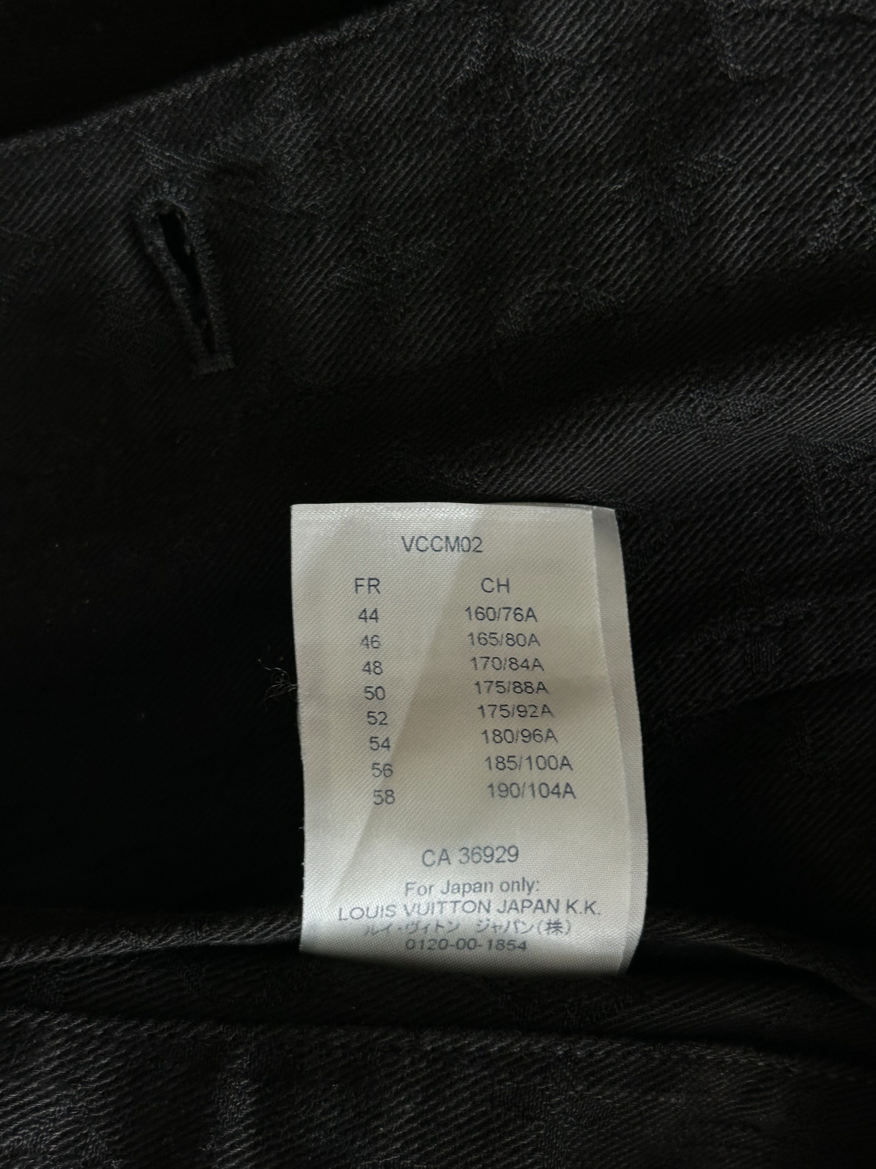 Louis Vuitton Louis Vuitton Black Monogram Denim Jacket Size US L / EU 52-54 / 3 - 6 Thumbnail