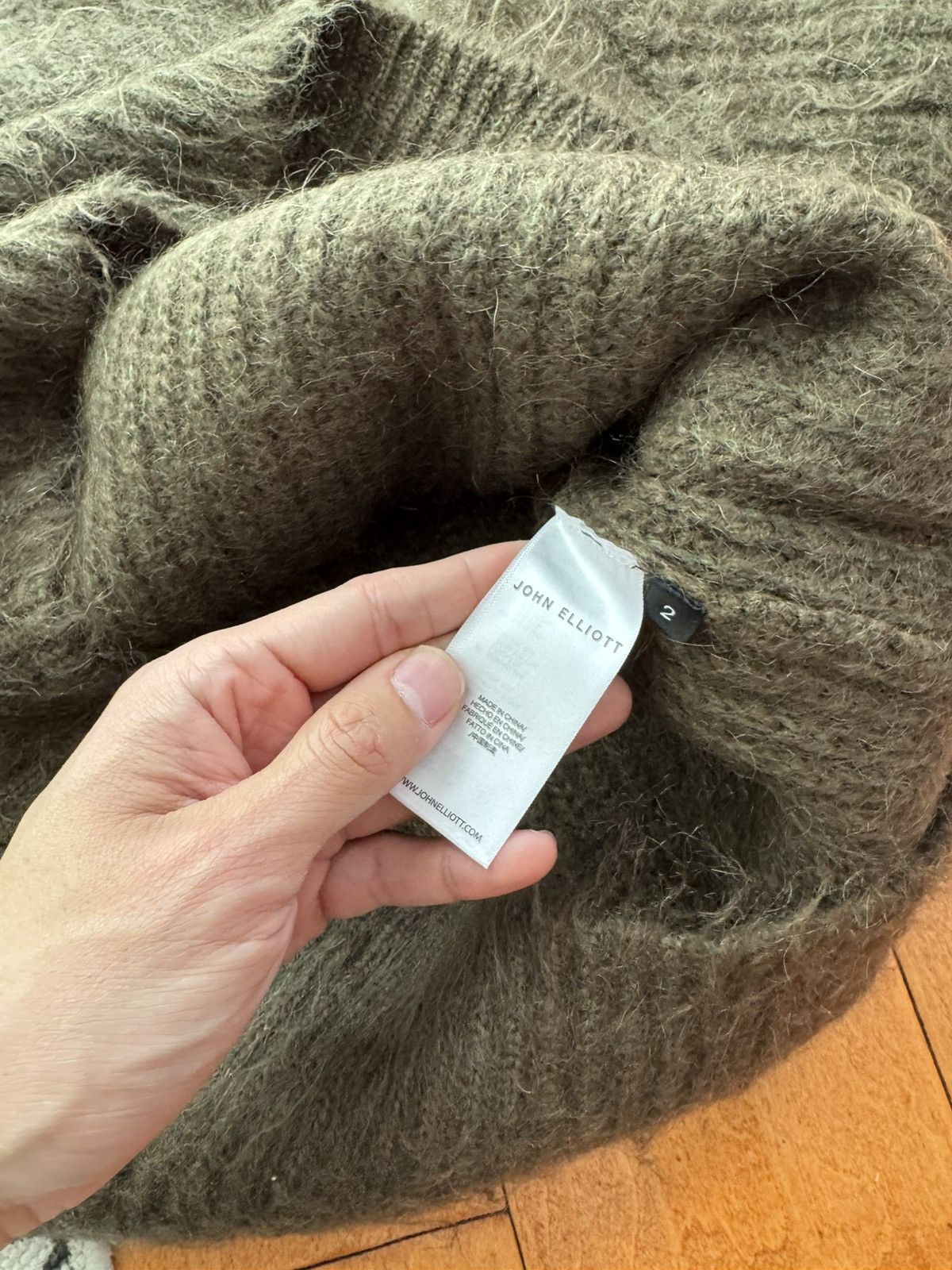 John Elliott John Elliott Wool Mohair Crew Sweater Cropped Size US M / EU 48-50 / 2 - 5 Thumbnail