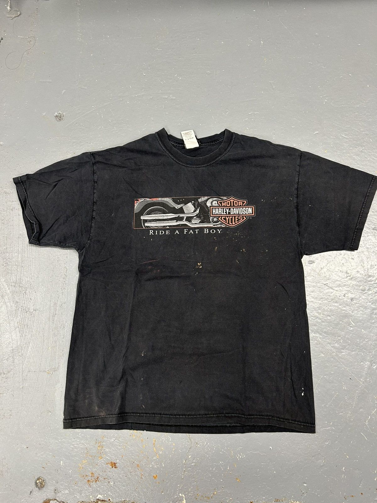 Harley Davidson × Vintage Crazy Vintage Y2K Essential Black Harley Davidson Tee Shirt Size US L / EU 52-54 / 3 - 1 Thumbnail