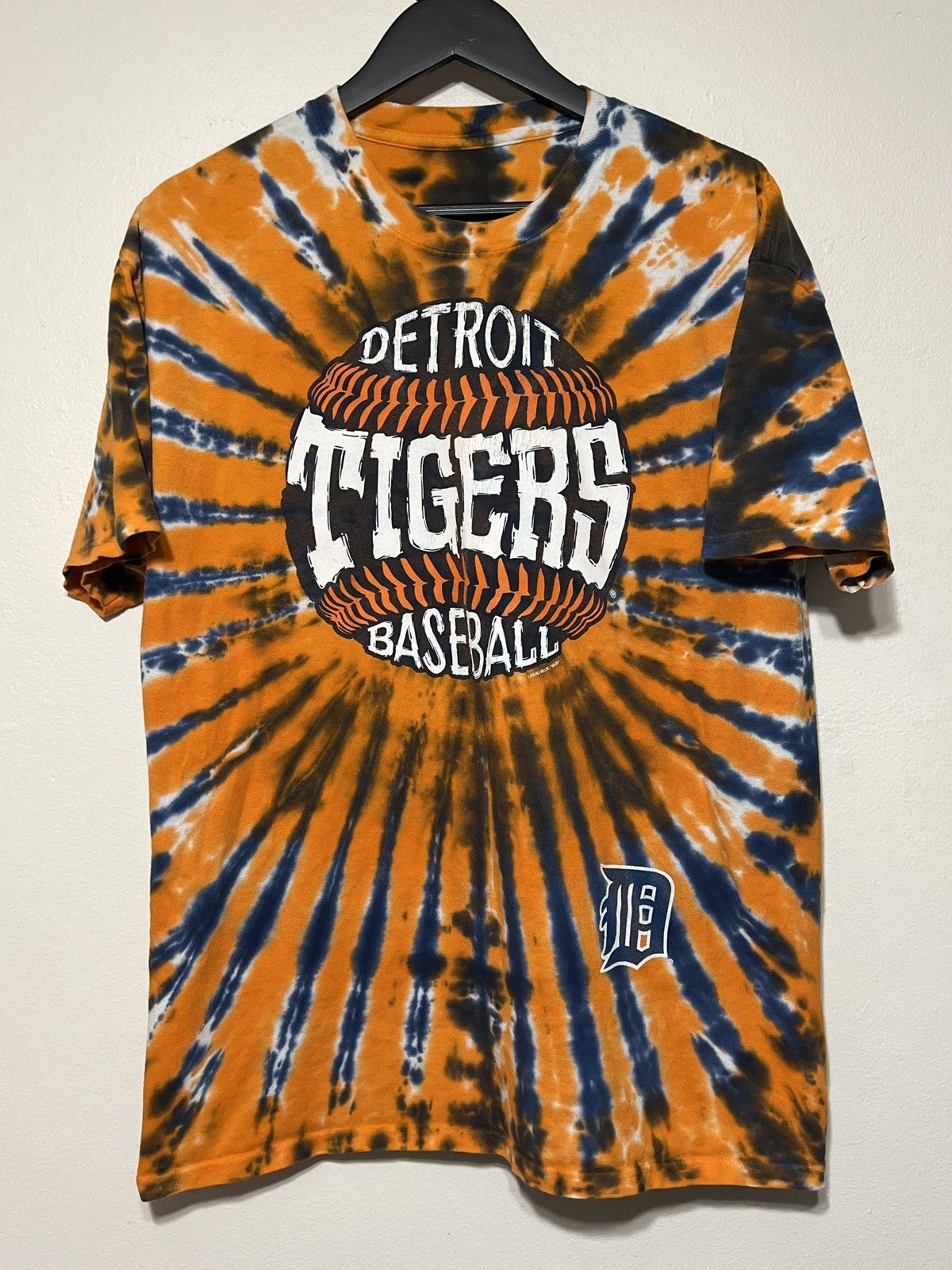 DETROIT TIGERS Men's Hardball Tie-Dye Tee