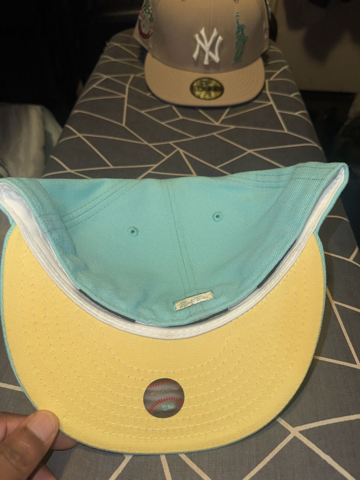 New Era New Era 59FIFTY Cincinnati Reds Beach Glass Green Fitted Size ONE SIZE - 3 Thumbnail