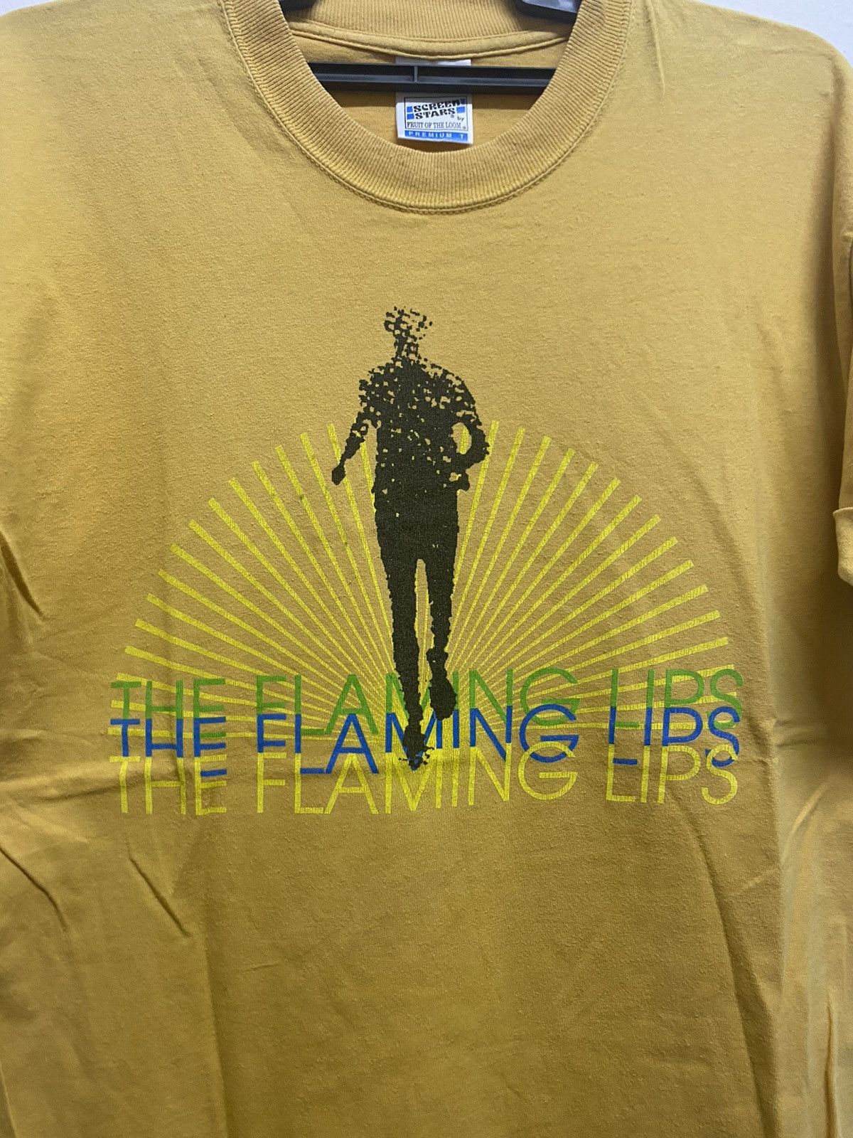 【Vintage】 90s The flaming Lips T-shirt Vtg The Flaming Lips Band Music Concert Cotton White All Size