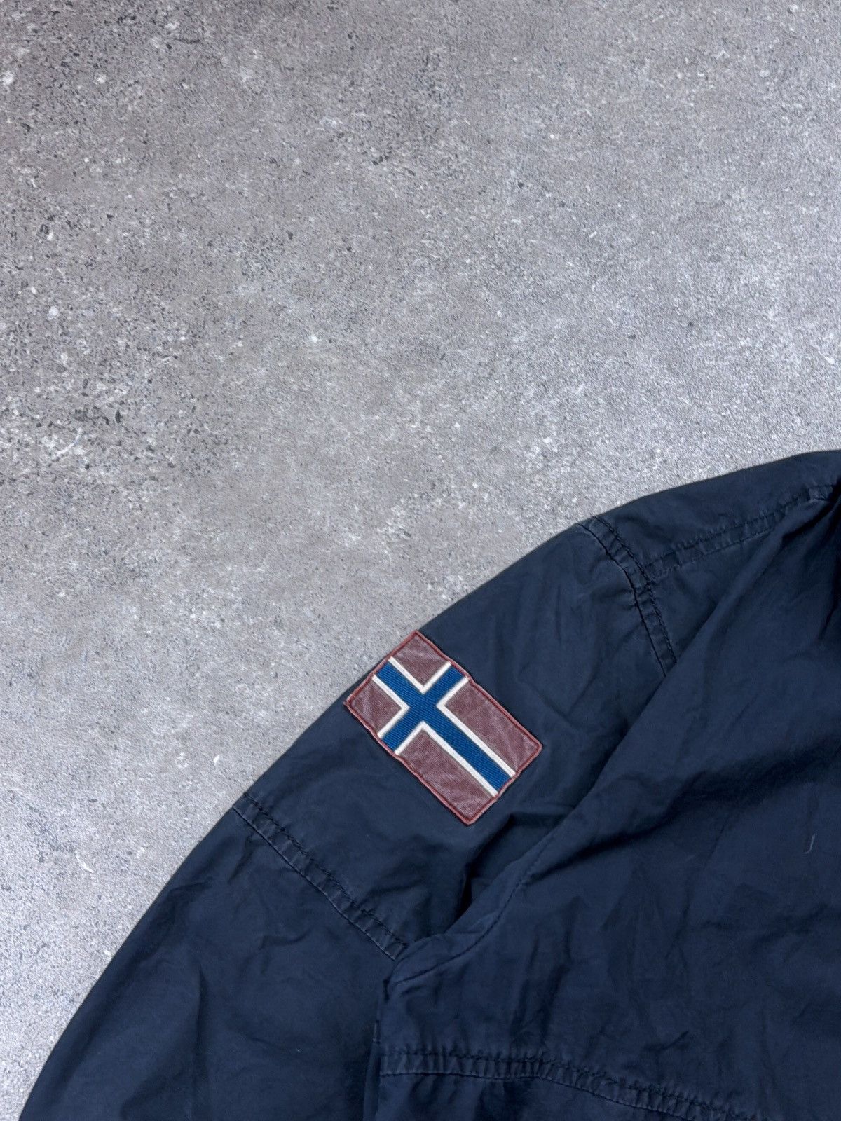 Napapijri Vintage Napapijri Jacket Logo Geographic Navy Winter Size US M / EU 48-50 / 2 - 3 Thumbnail