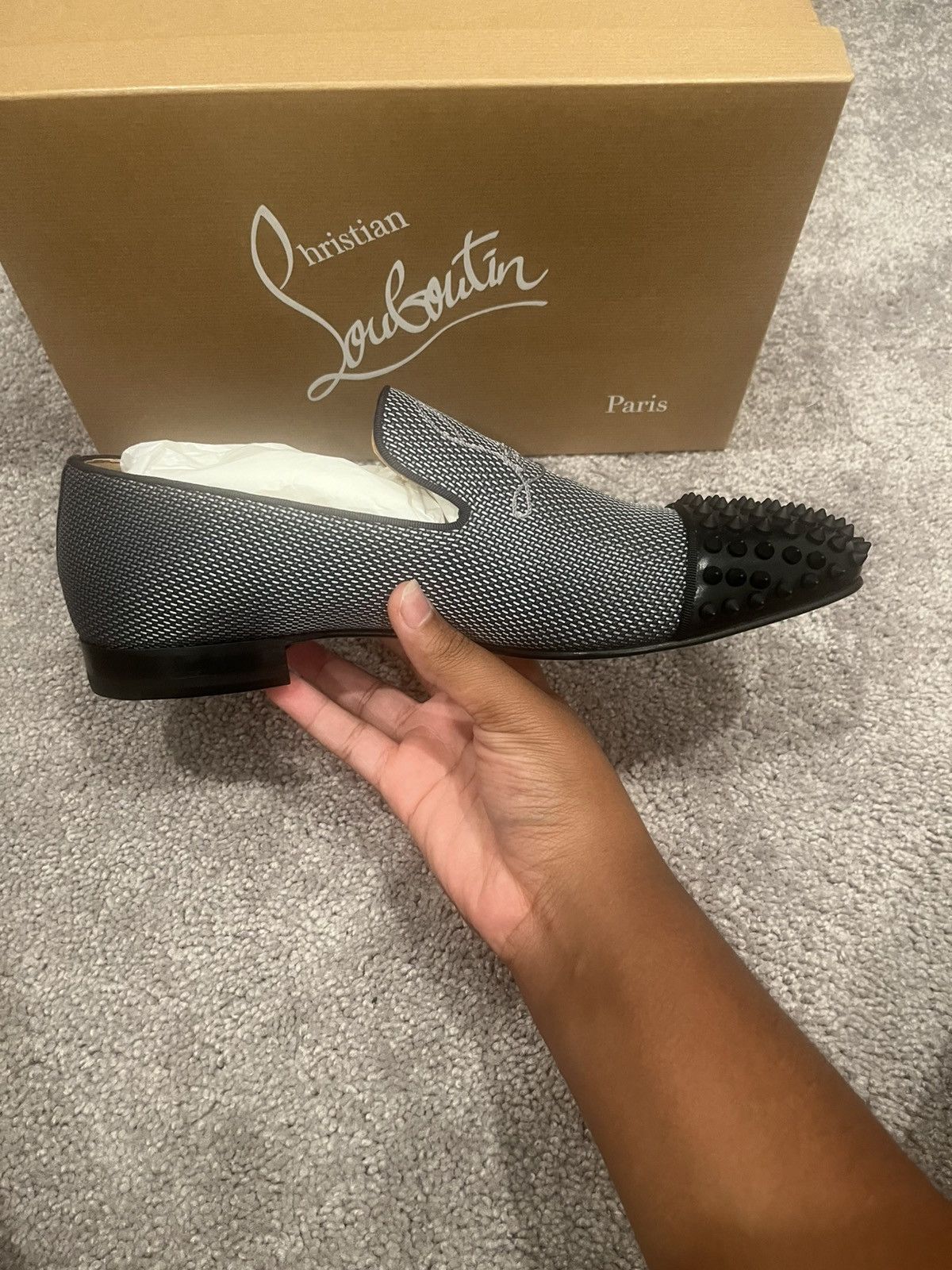 Christian Louboutin Christian Louboutin spooky navy flats Size US 11 / EU 44 - 6 Thumbnail