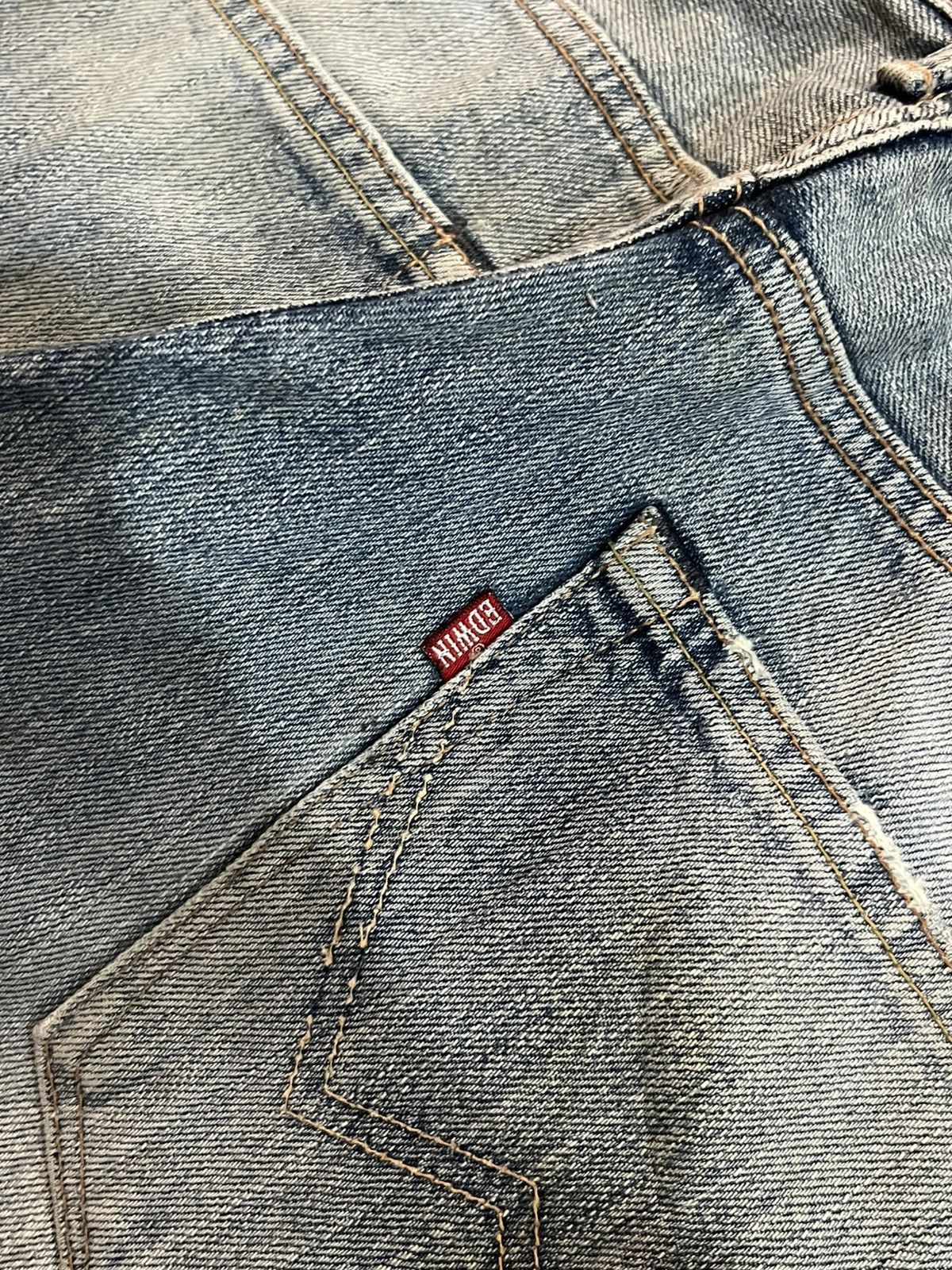 Edwin Vintage Edwin XVS Light Blue Washed Straight Leg Jeans Size US 32 / EU 48 - 8 Thumbnail