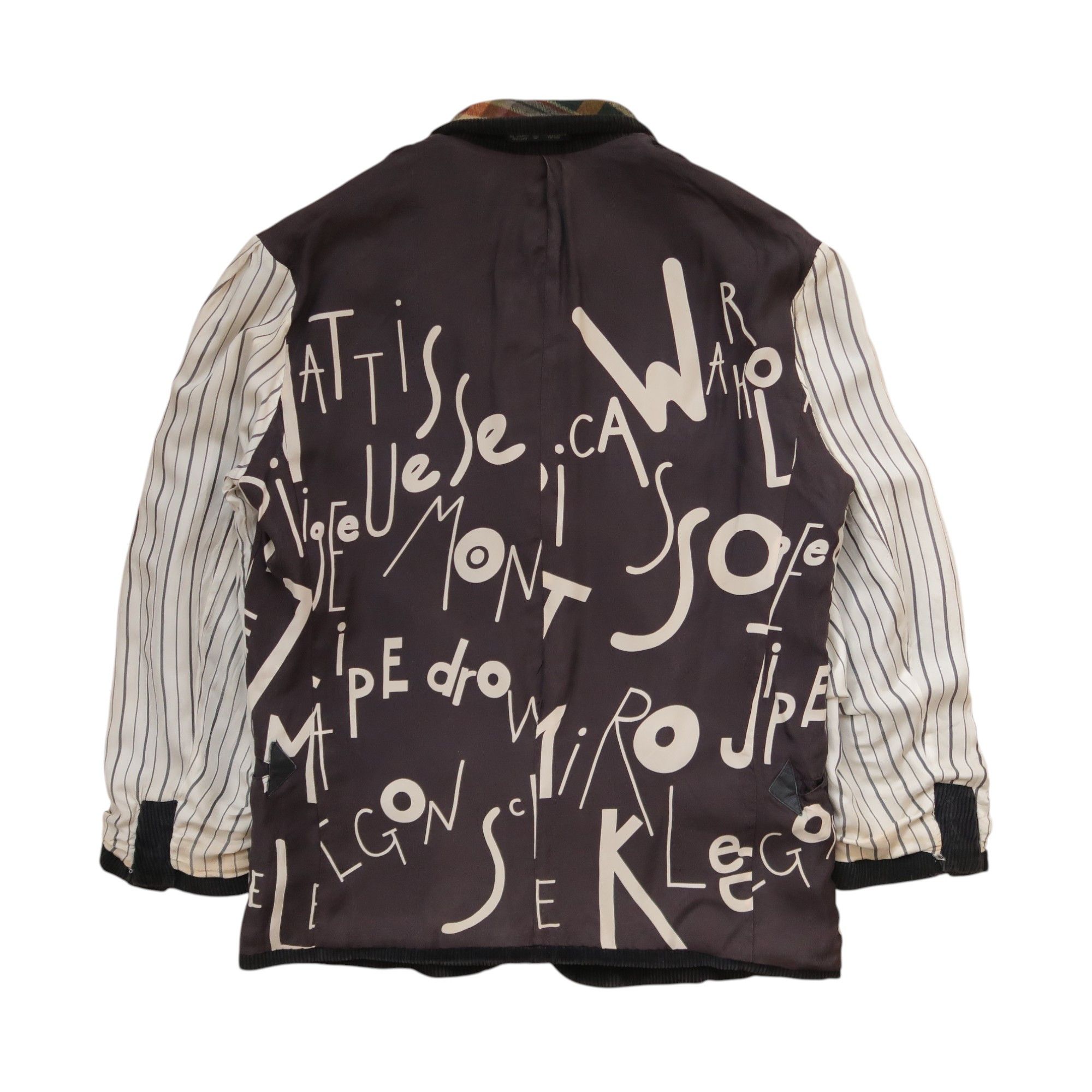 Japanese Brand VTG Nicole Monsieur Poem Graffiti Pattern Blazer Jacket Size US L / EU 52-54 / 3 - 2 Thumbnail