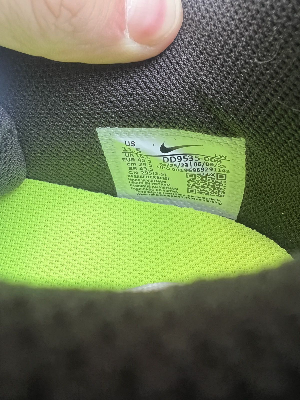 Nike Nike Precision VI “Black/Volt” Sz.11.5 - DS Size US 11.5 / EU 44-45 - 9 Thumbnail